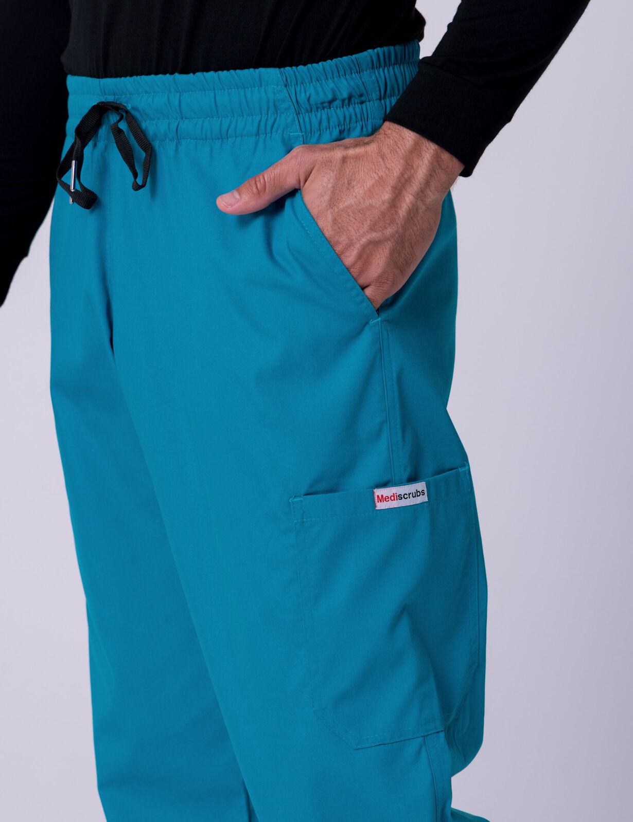 Men's Cargo Performance Pants - Teal - 4X large - 1