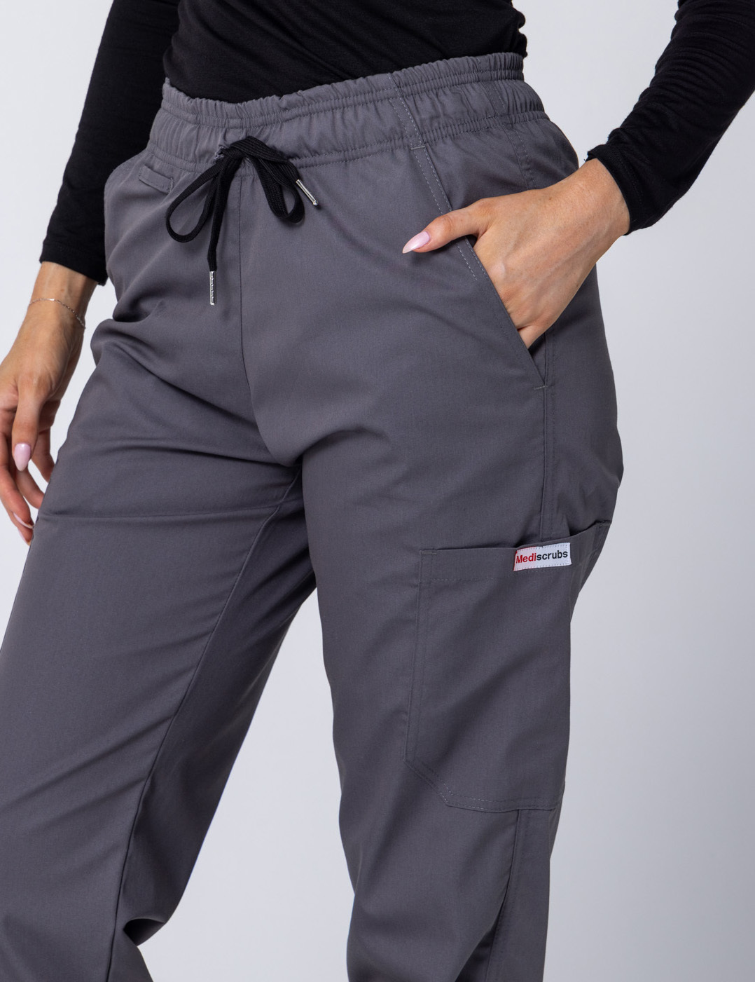 Women's Cargo Performance Pants - Steel Grey - Large - 1