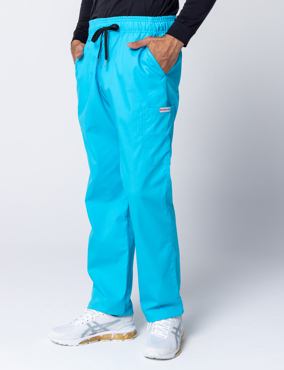 Men's Cargo Performance Pants - Aqua - Small - 1