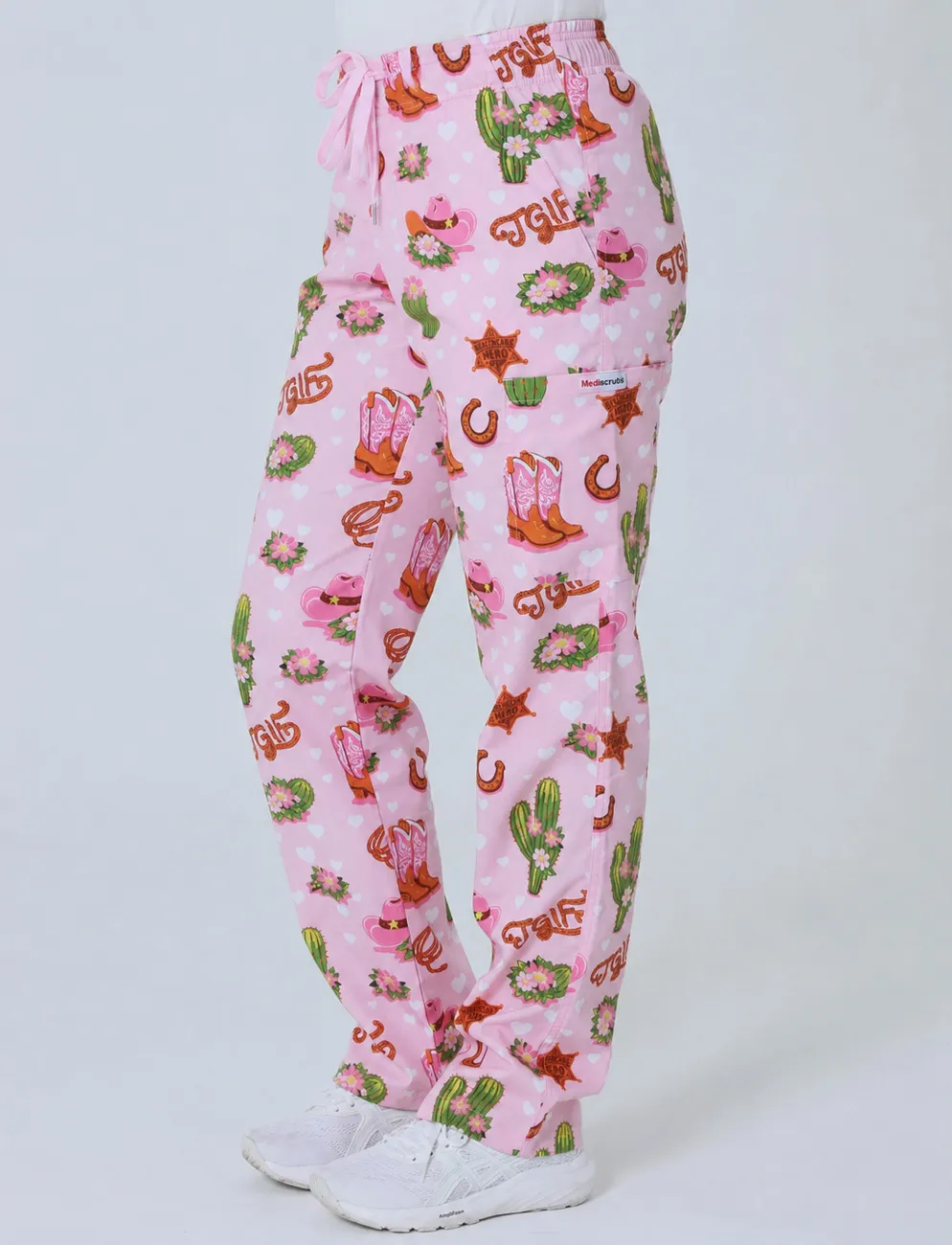 TGIF Boot Scootin' Friyay Cargo Performance Scrub Pants - XXS - 1