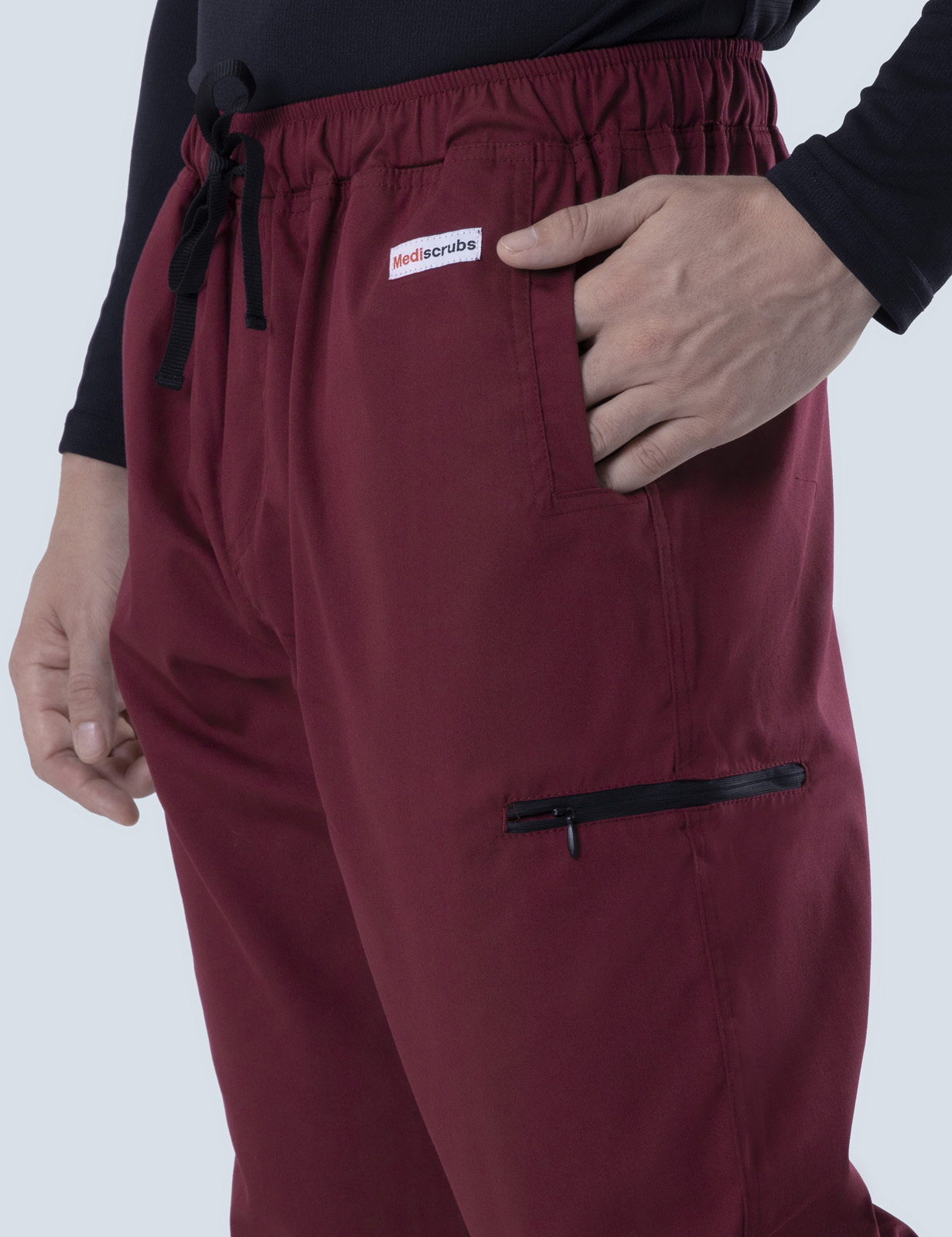 Men's Utility Pants - Burgundy - 3X Large - 1