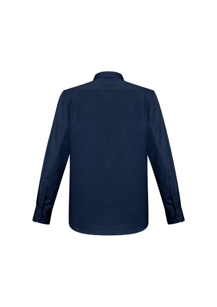 Mens Monaco Long Sleeve Shirt (ink) - 1