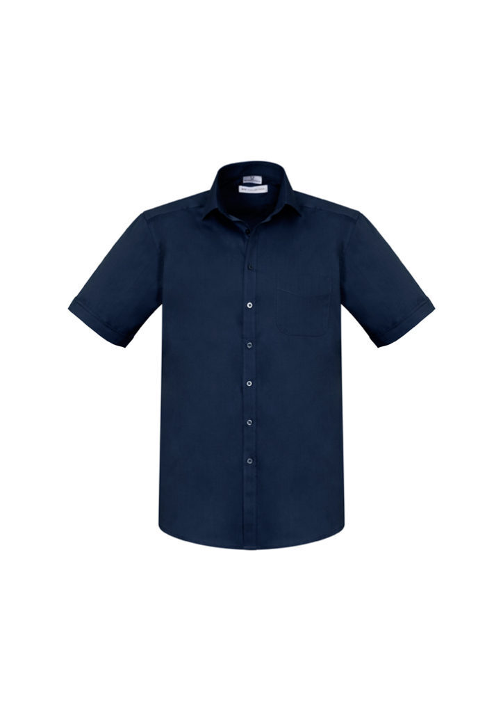 Mens Monaco Short Sleeve Shirt (ink) - 1