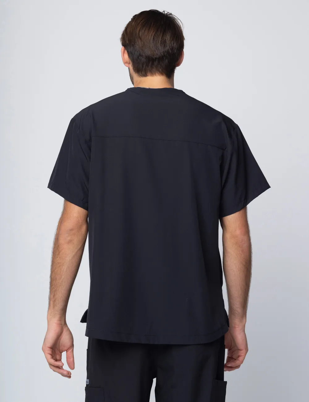 Anon Men's Scrub Top (Stealth Collection) Poly/Spandex - Tuxedo Black - 2X Large - 1