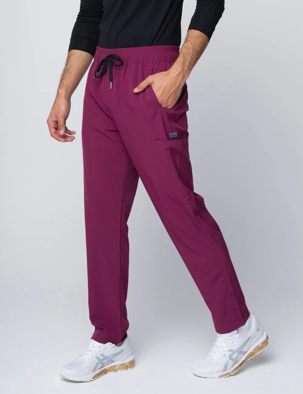 Anon Men's Scrub Pants (Stealth Collection) Poly/Spandex - Exotic Plum - XXS - 1