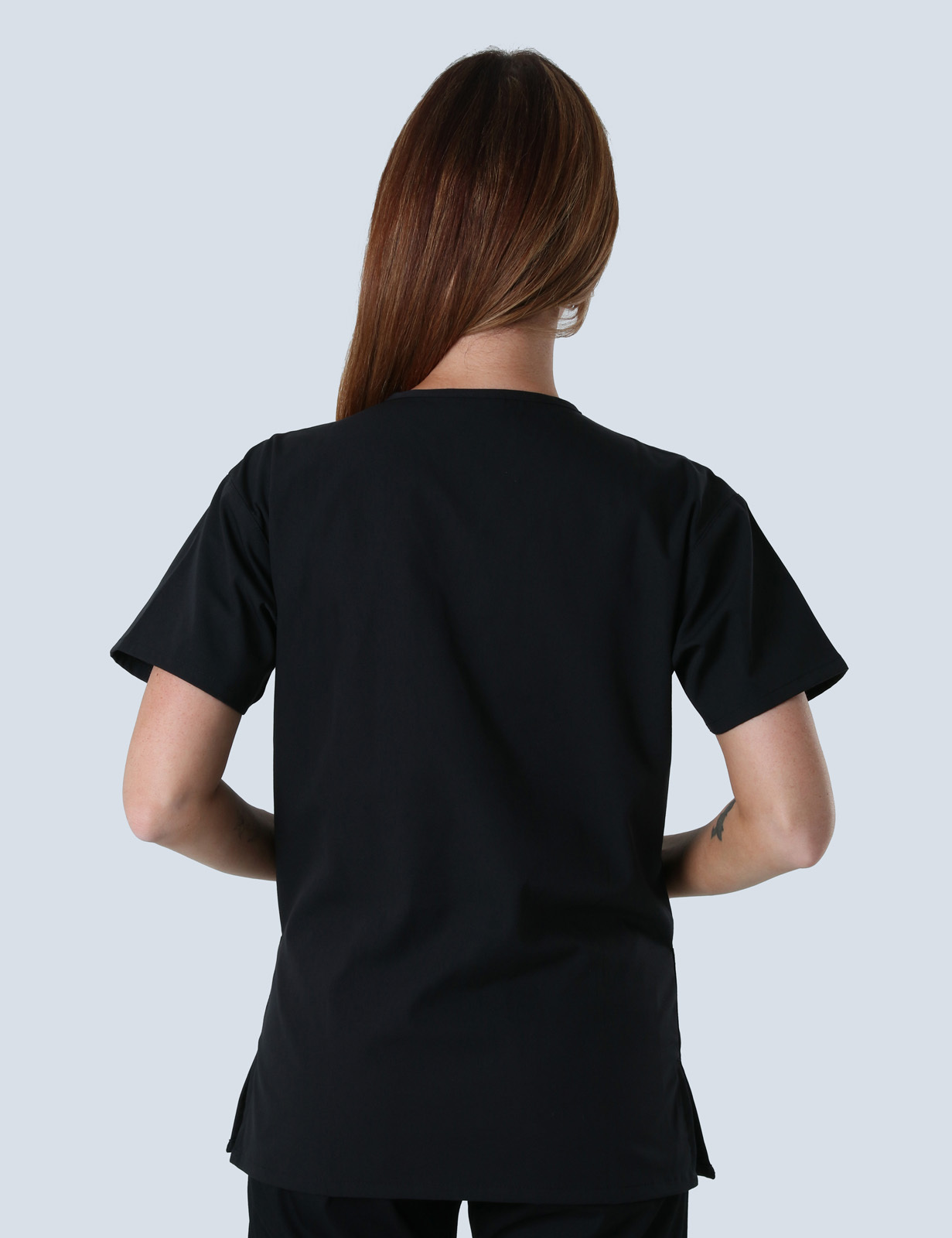 4 Pocket Scrub Top - Black - 5X Large - 2