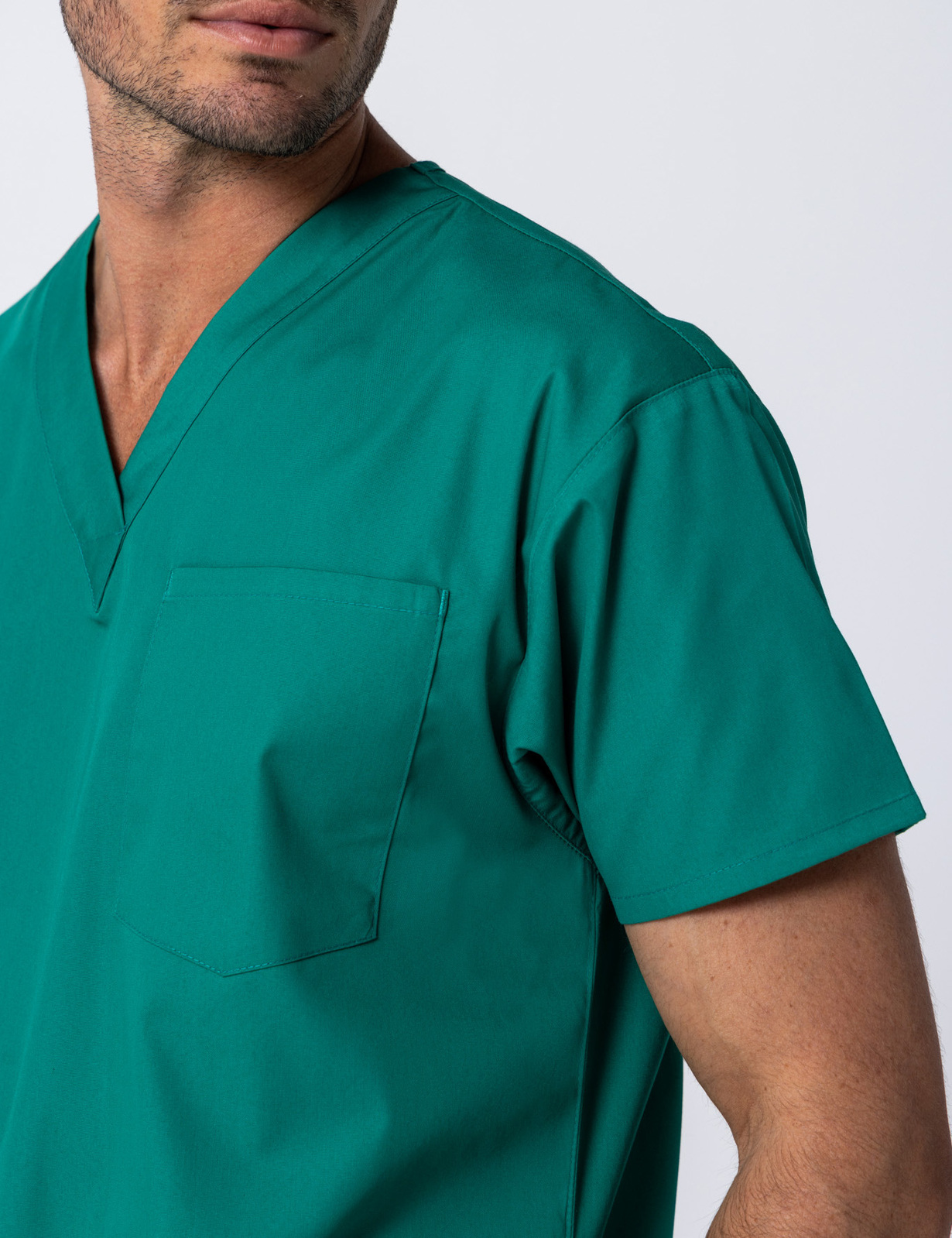 Men's 4 Pocket Scrub Top - Hunter - XX Small - 2