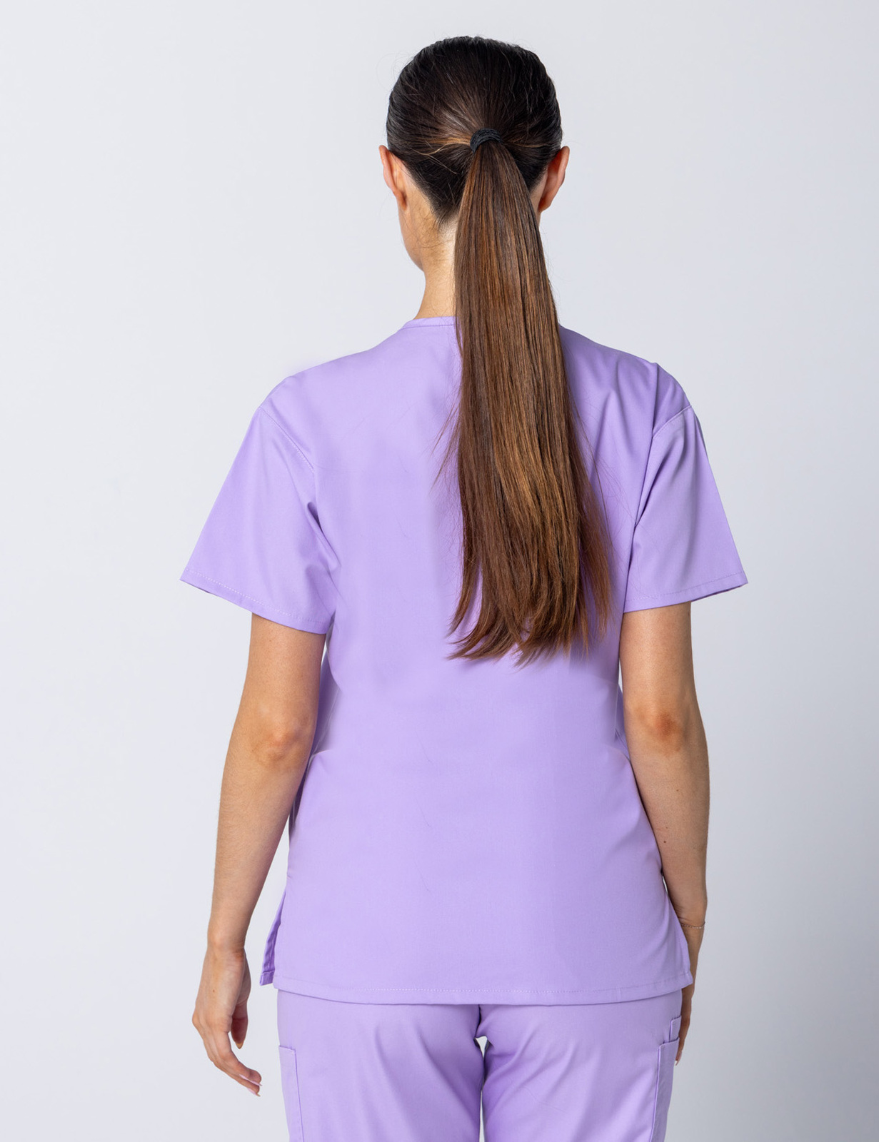 Women's 4 Pocket Scrub Top - Lilac - Medium - 2