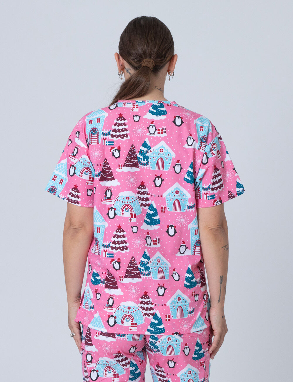Enchanted Penguins Classic Scrub Top - M - 2