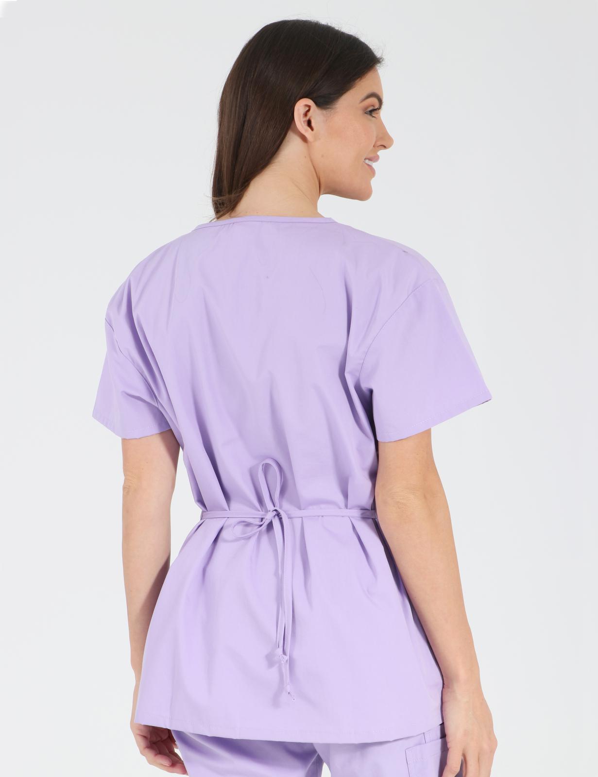 Mock-Wrap Top - Lilac - Medium - 2