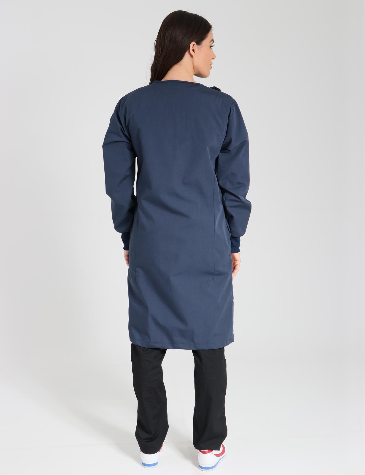 Side Opening Lab Coat - Navy - XX Small - 2