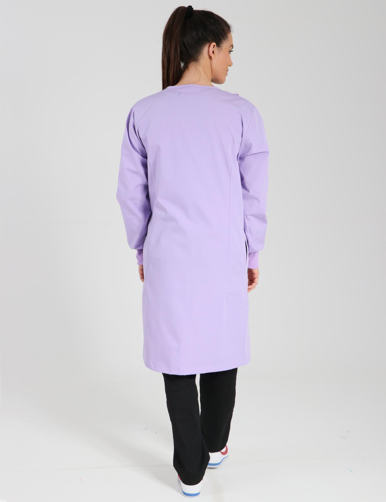 Side Opening Lab Coat - Lilac - 4X Large - 2