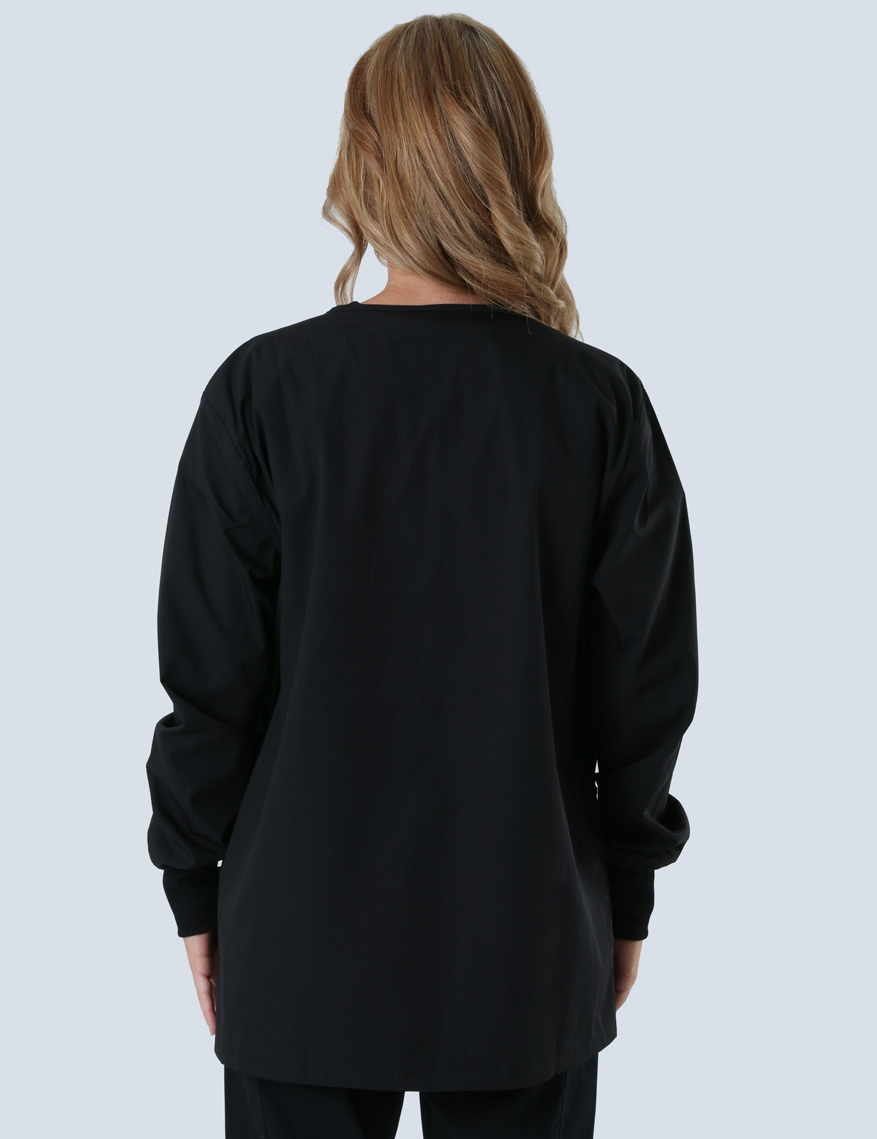 Women's Scrub Jacket - Black - 3X Large - 2