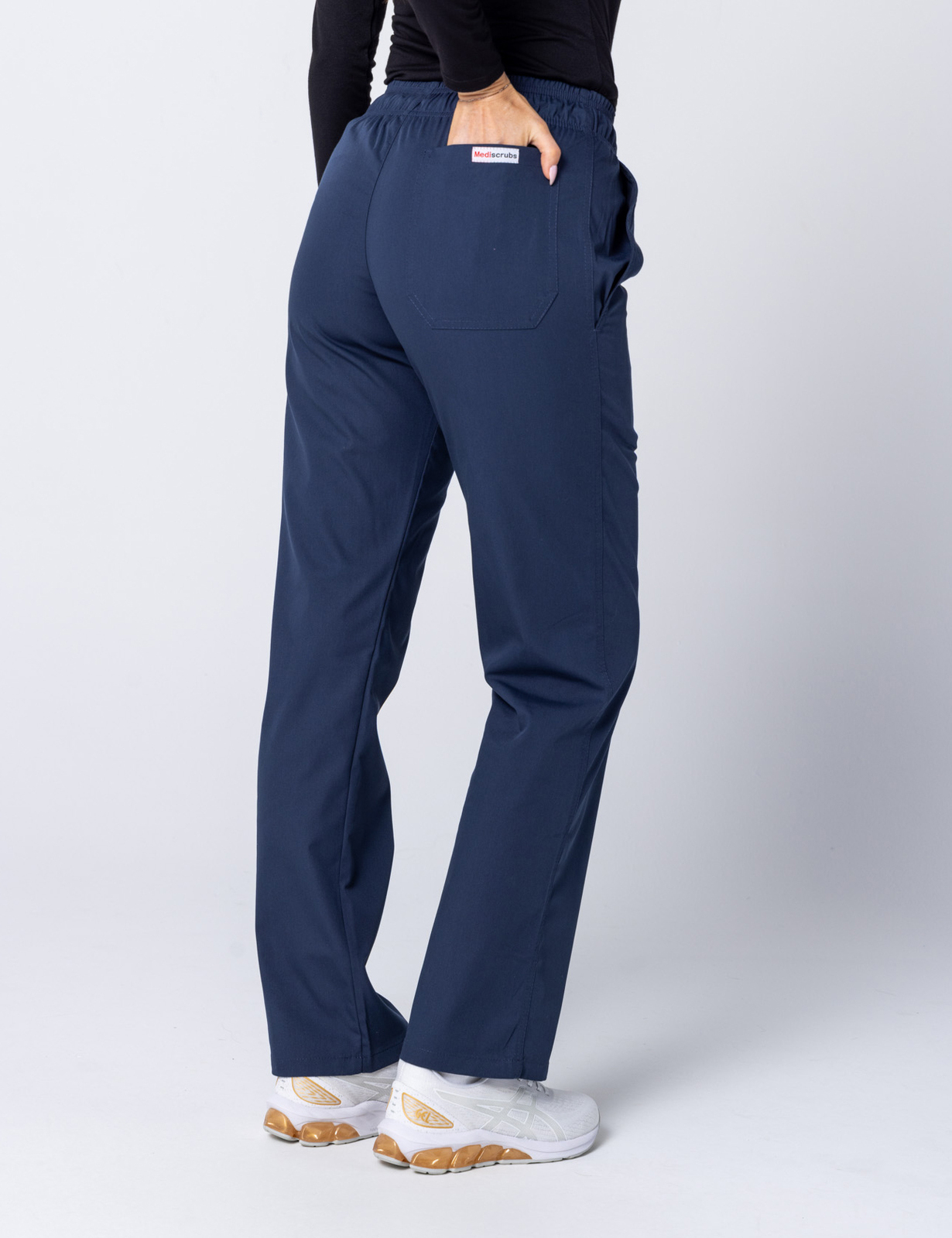 Women's Regular Cut Pants - Navy - 3X Large - 2