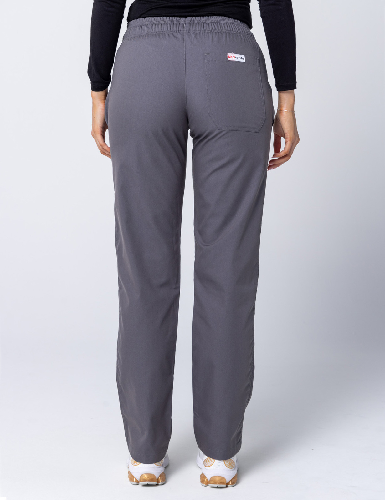 Women's Regular Cut Pants - Steel Grey - Large - 2