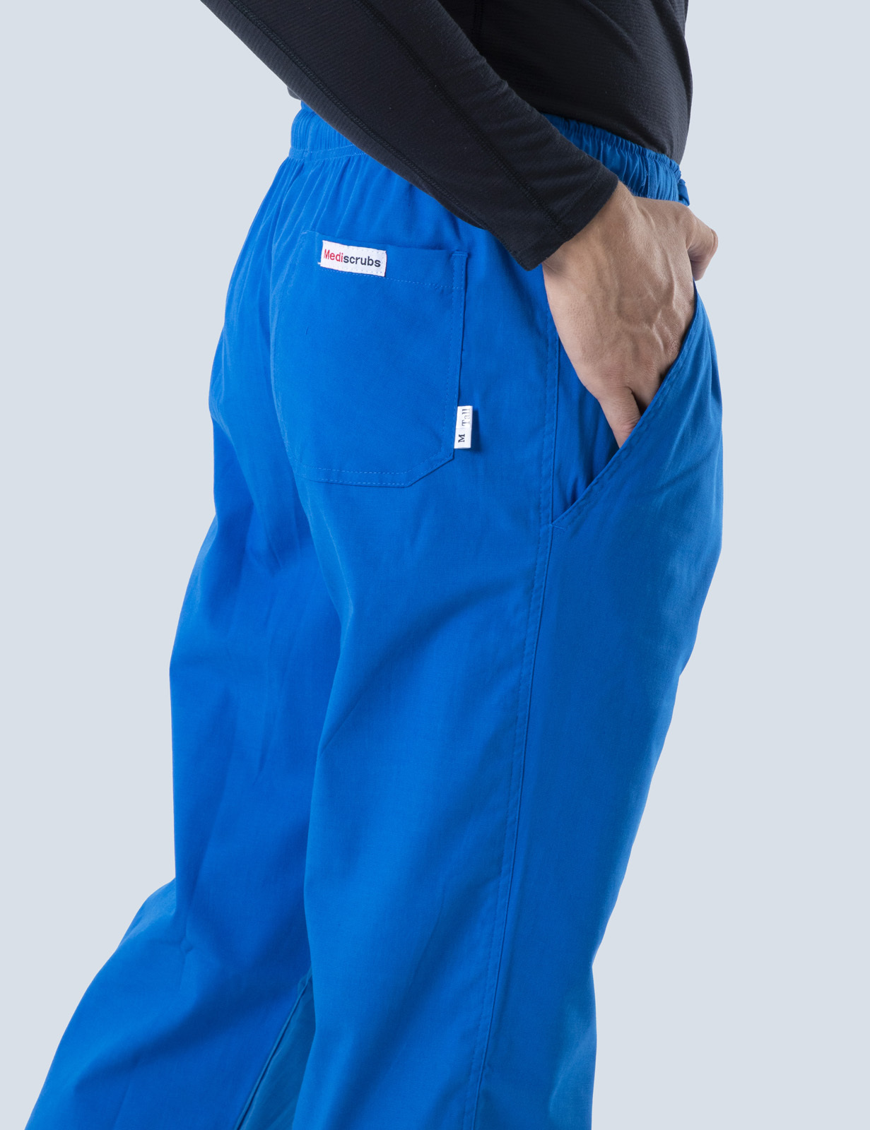 Men's Regular Cut Pants - Royal - Small - 2