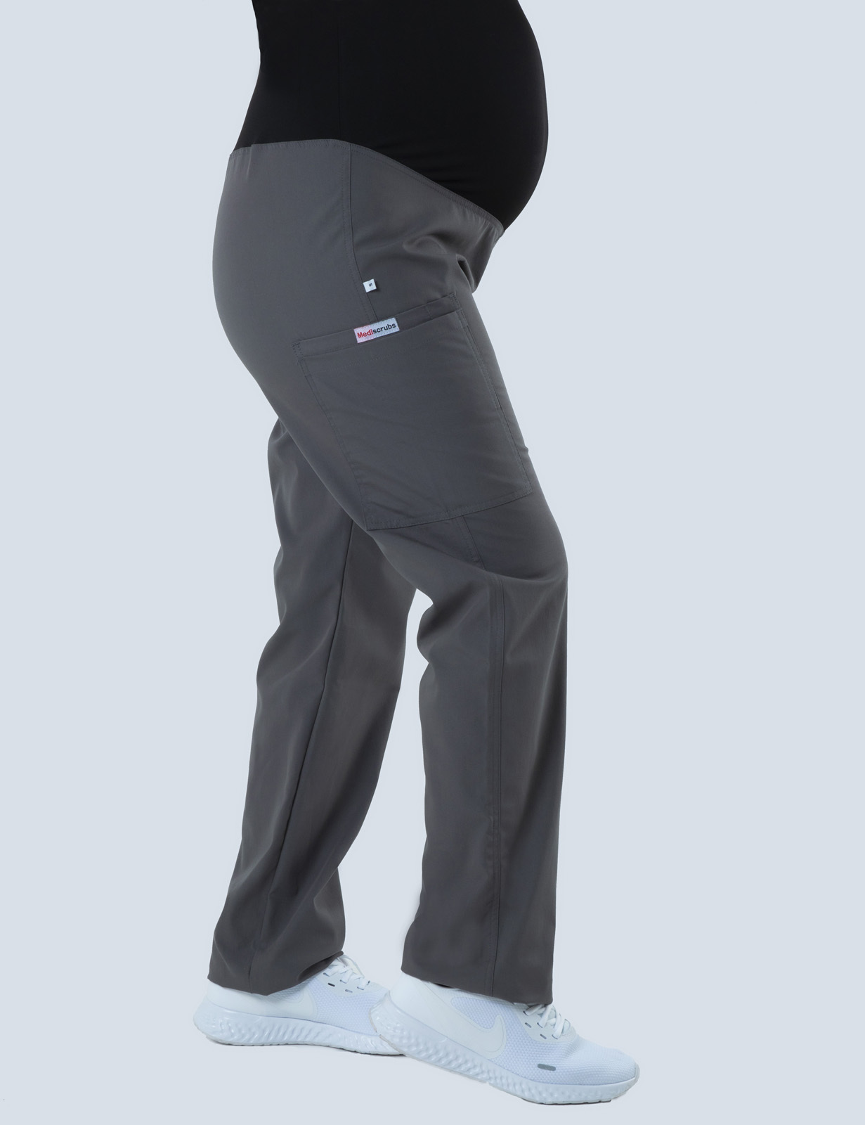 Maternity Pants - Steel Grey - X Small - 2