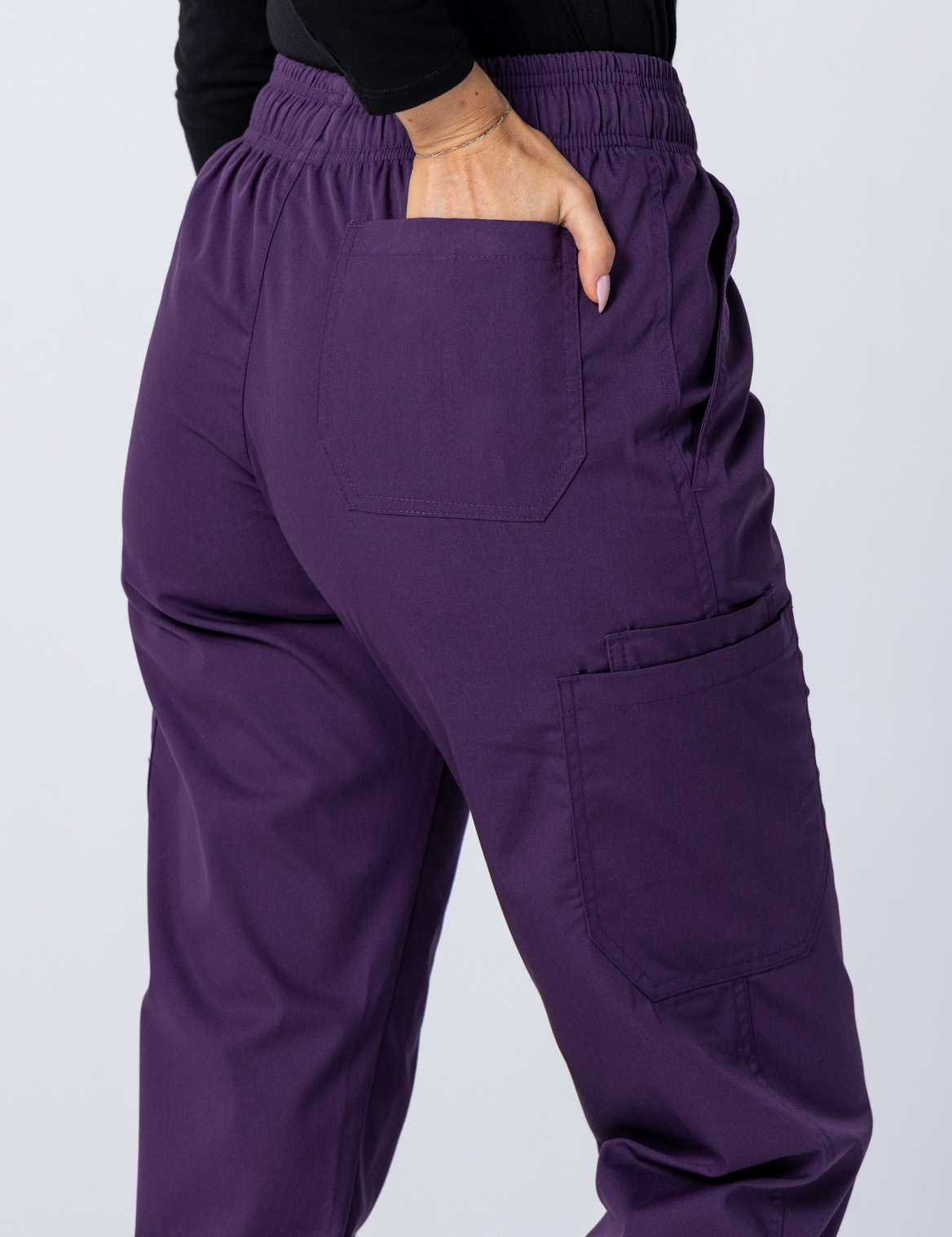 Women's Cargo Performance Pants - Aubergine - 4X large - 2