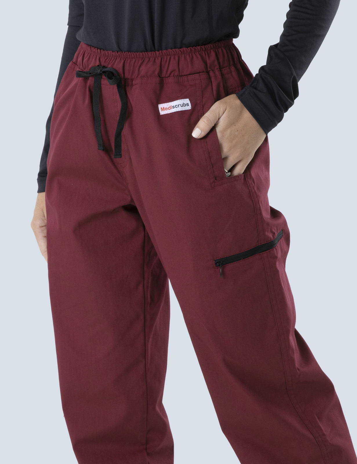 Women's Utility Pants - Burgundy - 3X Large - Tall - 2