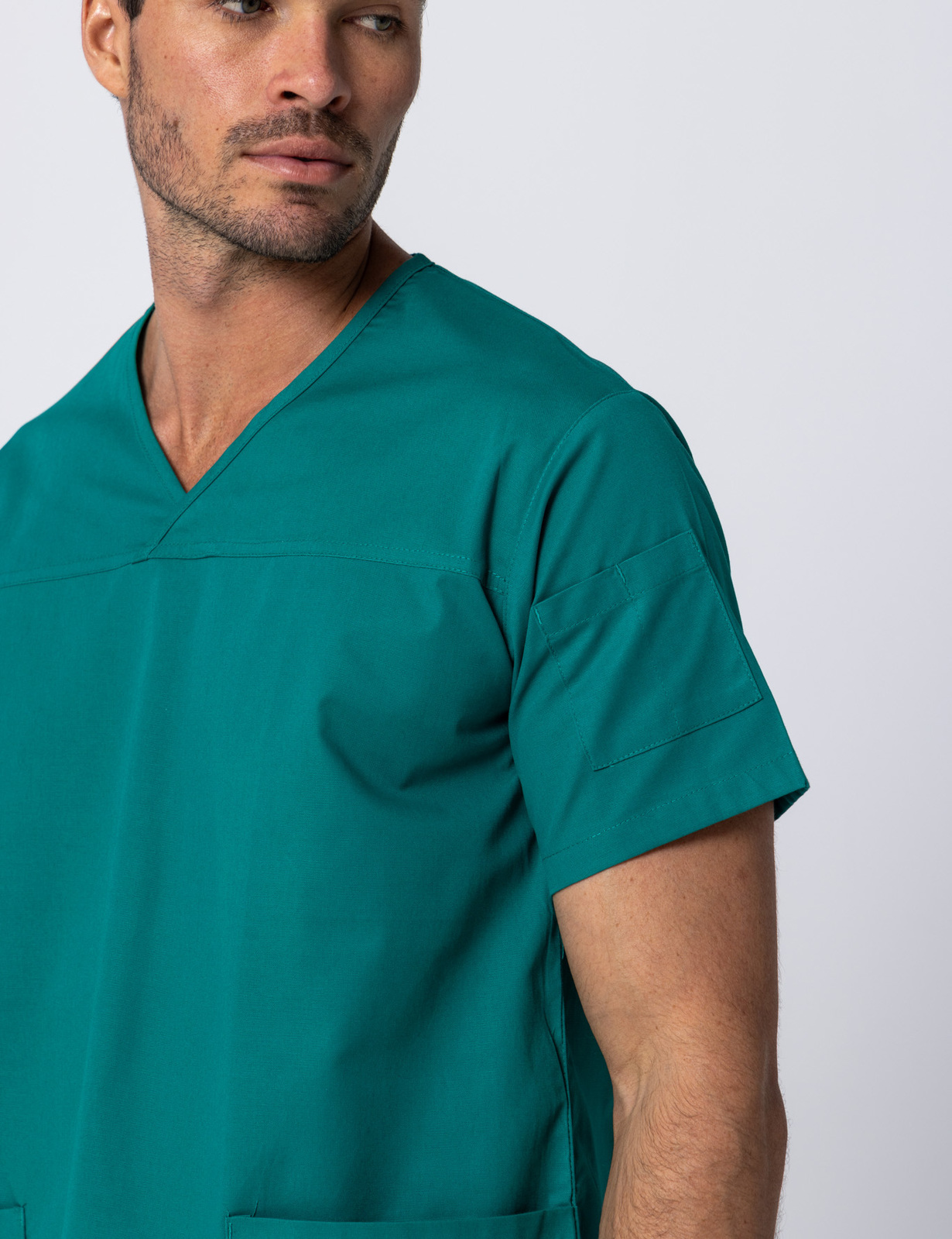 Men's Fit Solid Scrub Top - Hunter - XX Small - 2