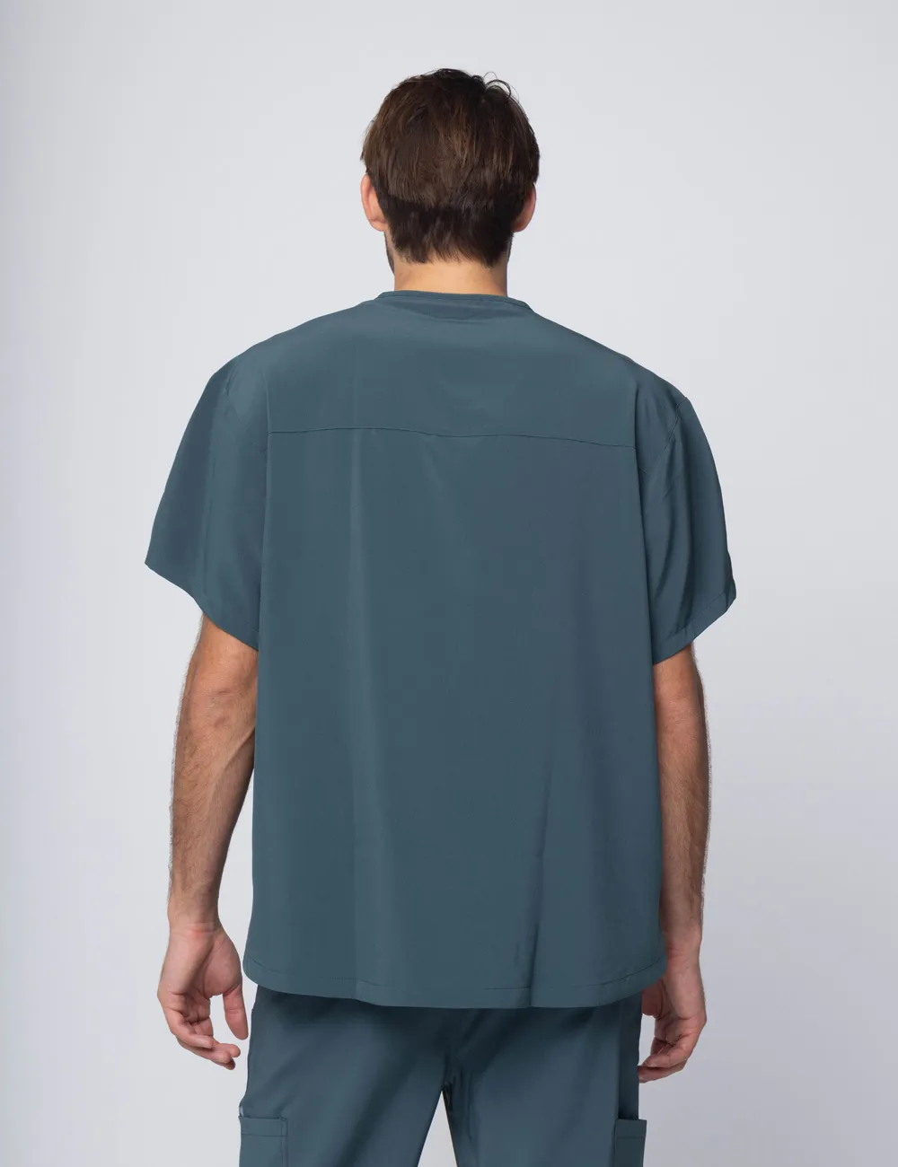 Anon Men's Scrub Top (Stealth Collection) Poly/Spandex - Forest Green - XX Small - 2