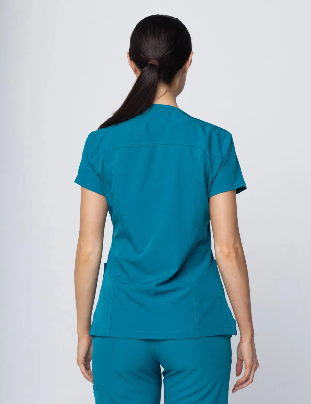 Anon Women's Scrub Top (Whisper Collection) - Emerald Tide - XL - 2