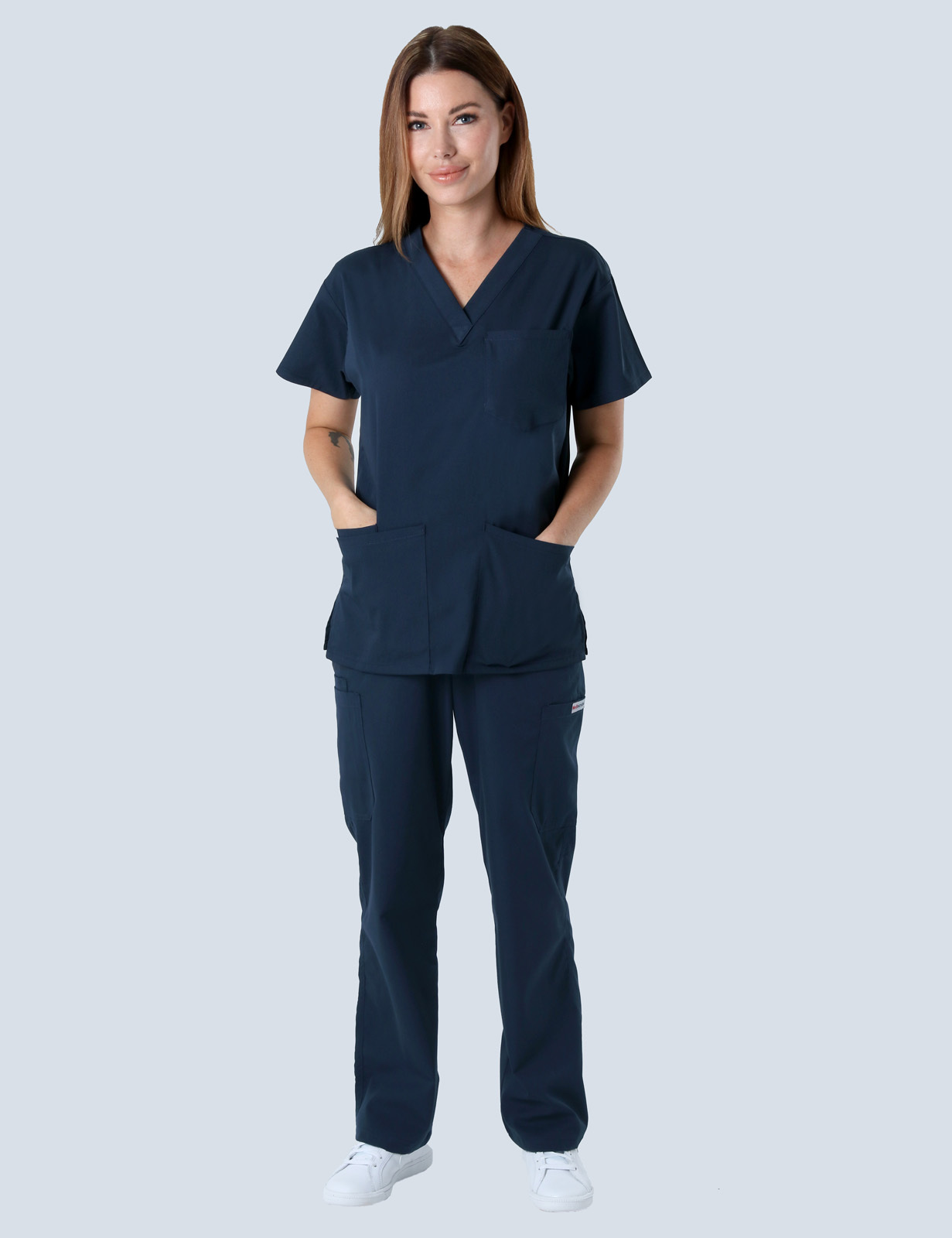 4 Pocket Scrub Top - Navy - X Small - 3