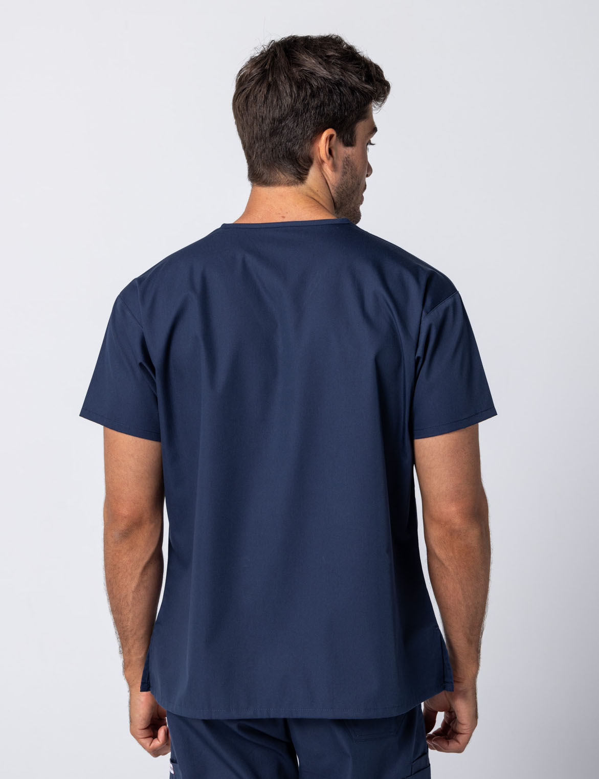 Men's 4 Pocket Scrub Top - Navy - 4X large - 3
