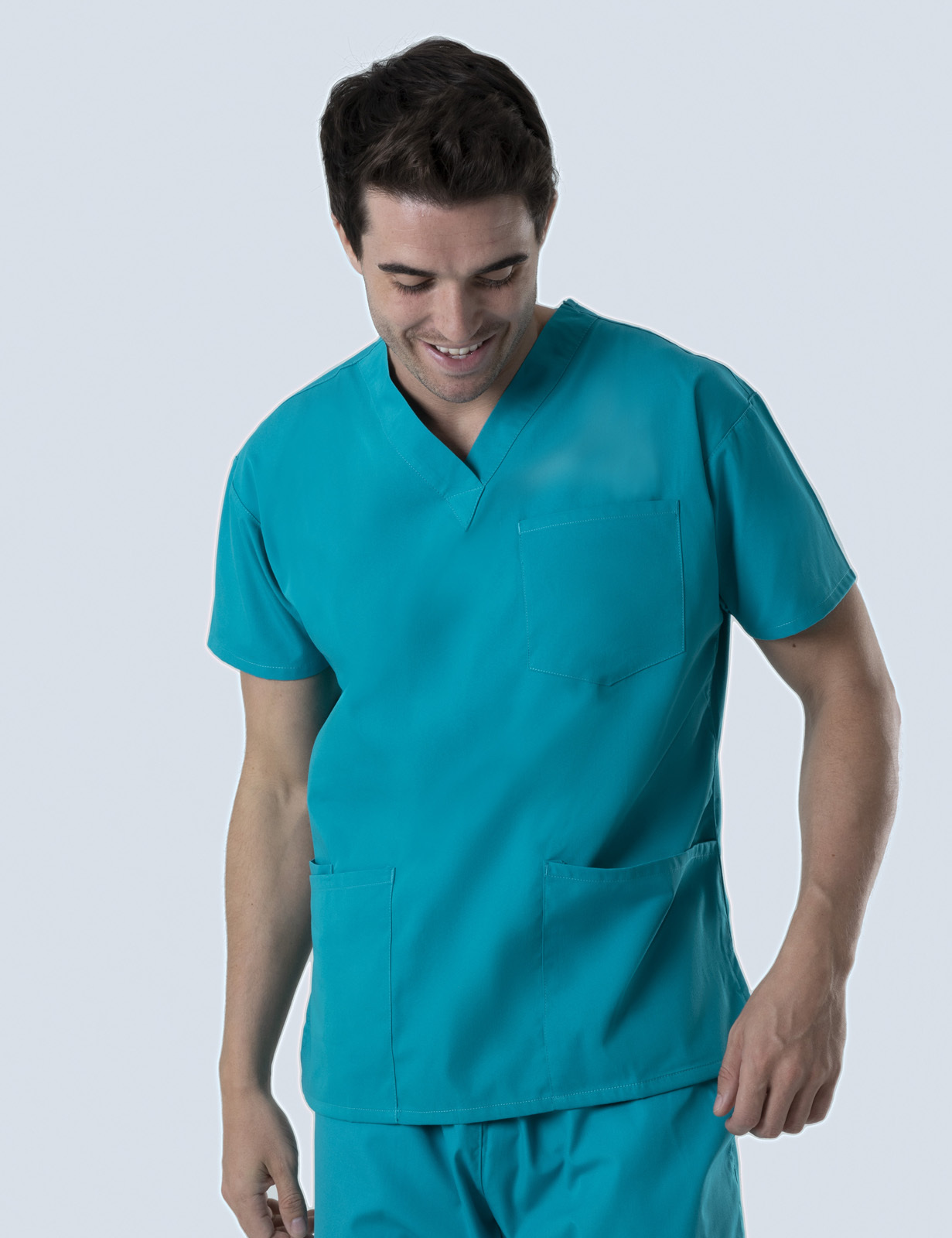 4 Pocket Scrub Top - Teal - 5X Large - 3