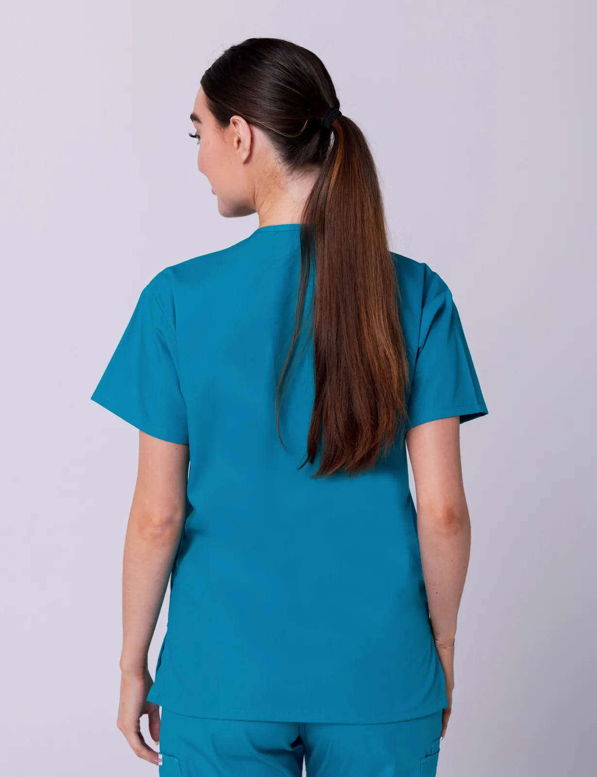 Women's 4 Pocket Scrub Top - Teal - 5X Large - 3