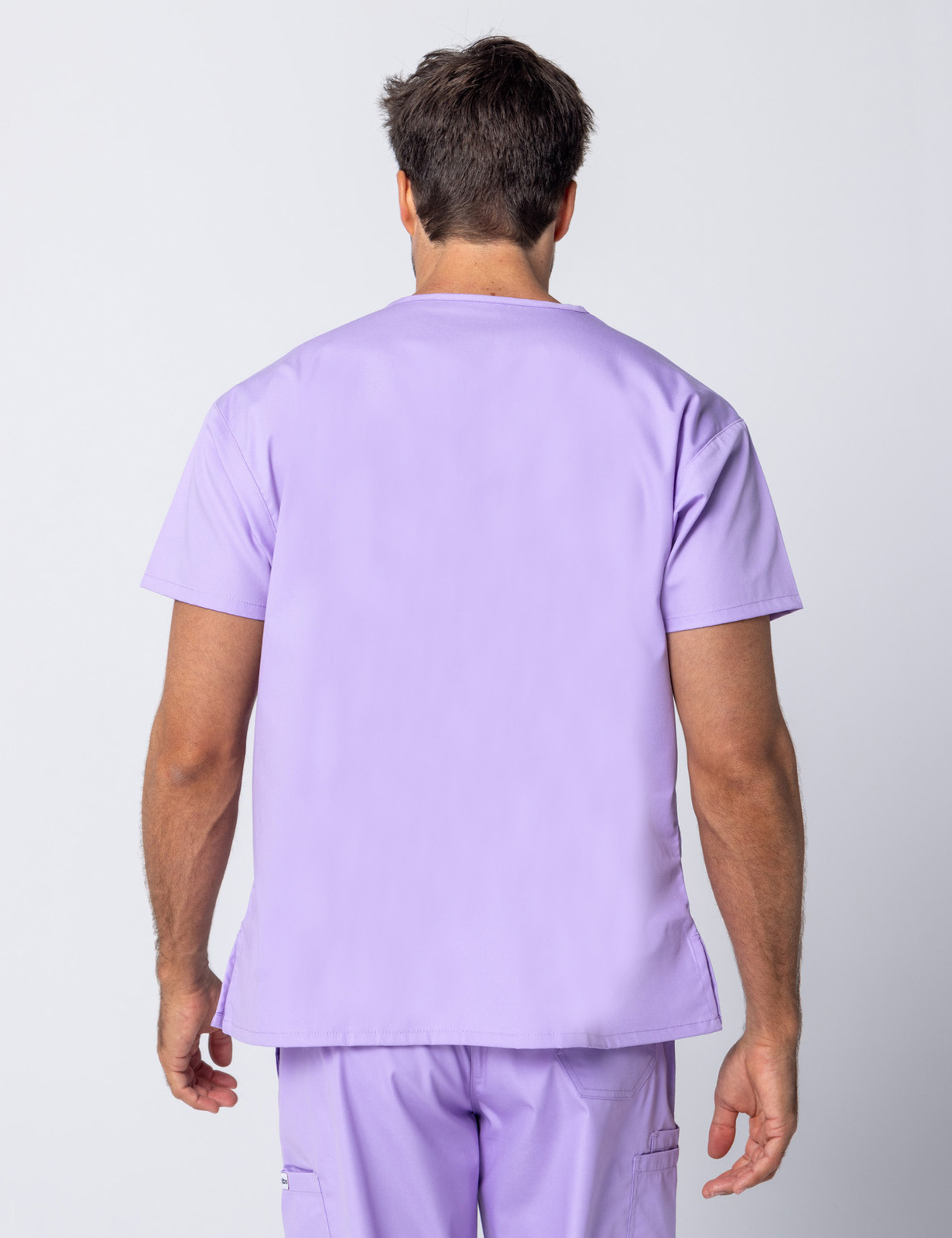 Men's 4 Pocket Scrub Top - Lilac - X Large - 3