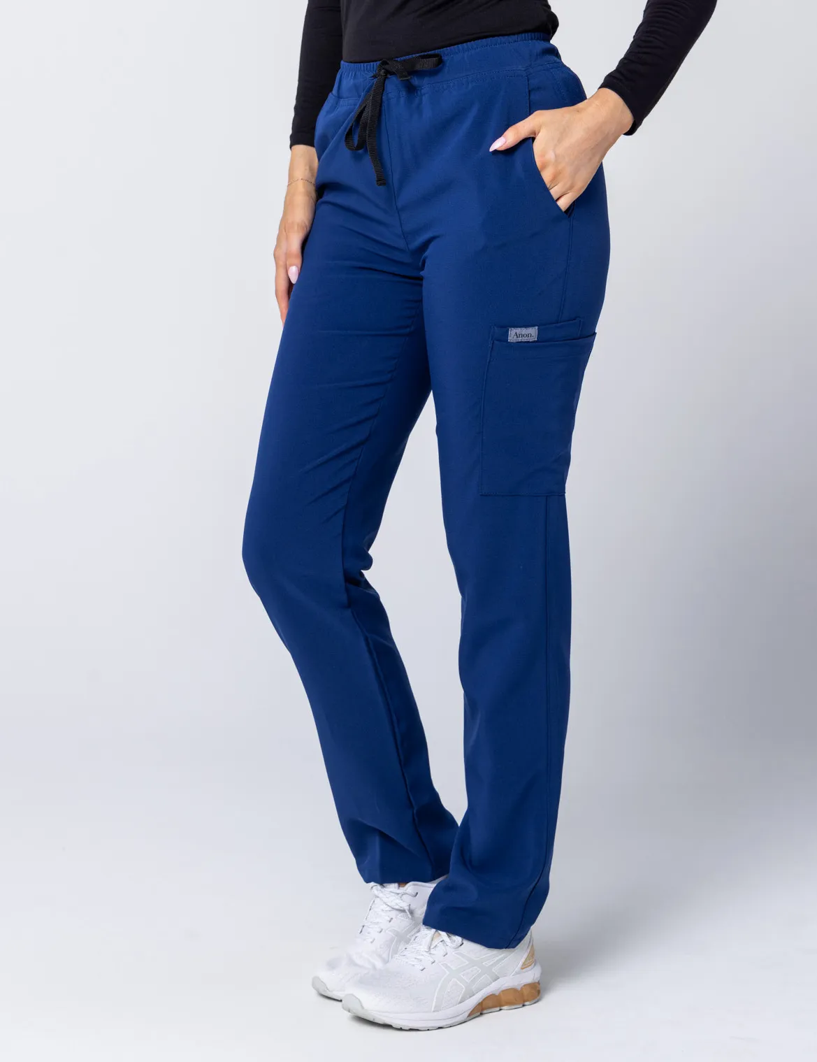 Tweed Health Super Clinic (Women's Scrub Top and Pants in Midnight Blue incl Logos) - 3