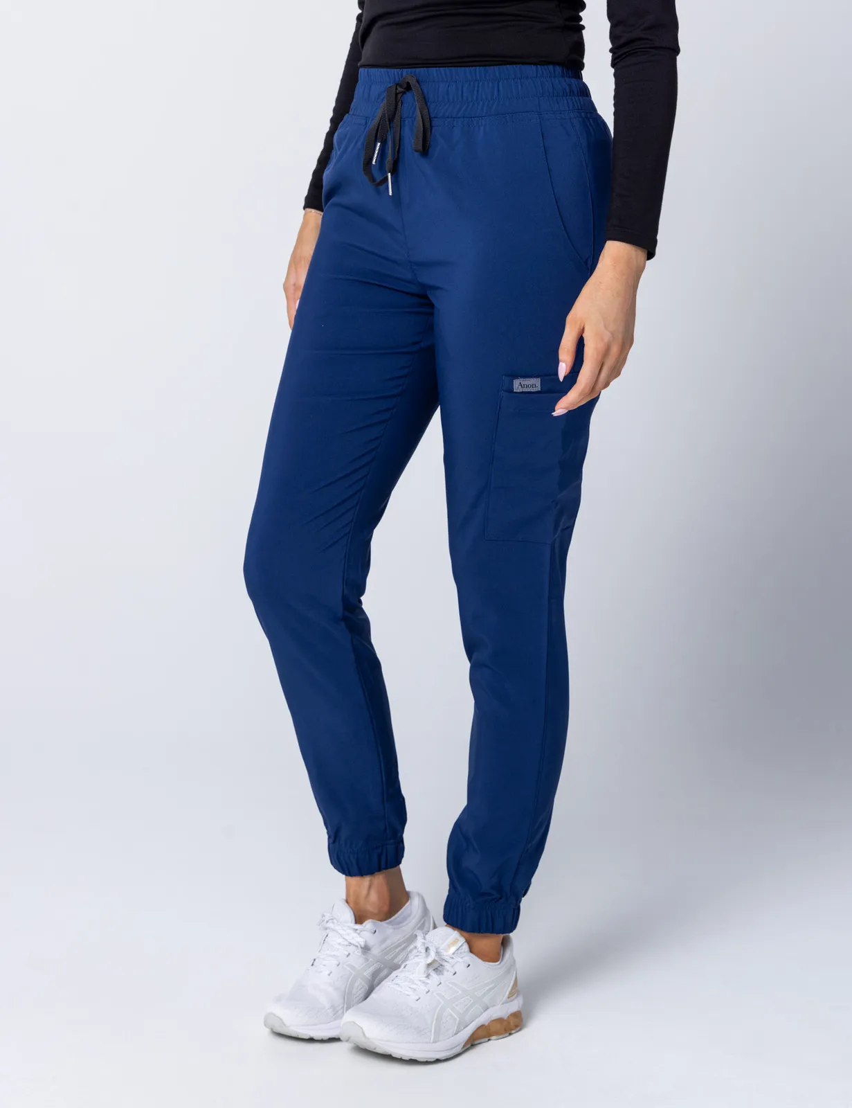 Tweed Health Super Clinic (Women's Scrub Top and Jogger Pants in Midnight Blue incl Logos) - 3