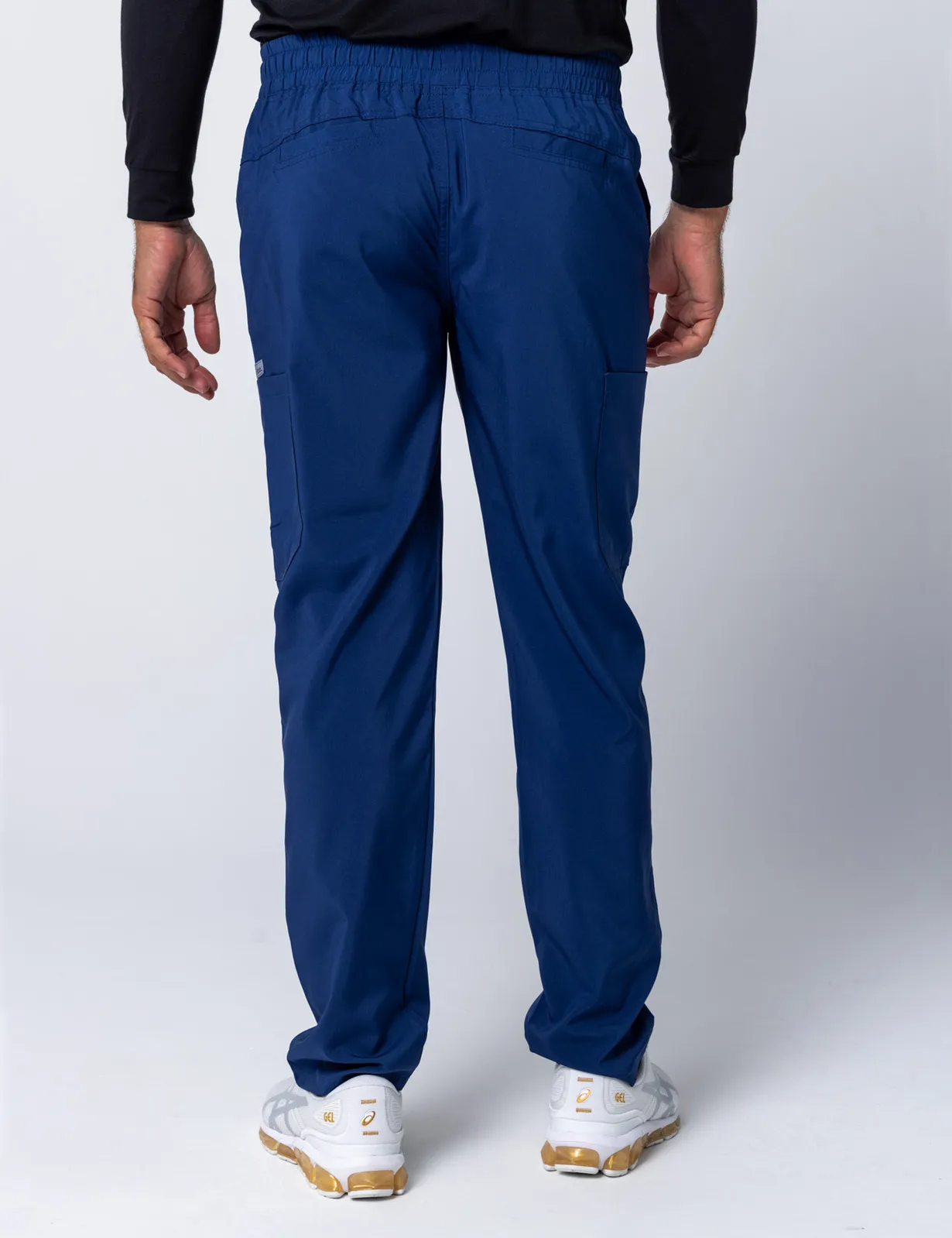 Tweed Health Super Clinic (Men's 4 Pocket Scrub Top and Pants in Midnight Blue incl Logos) - 3