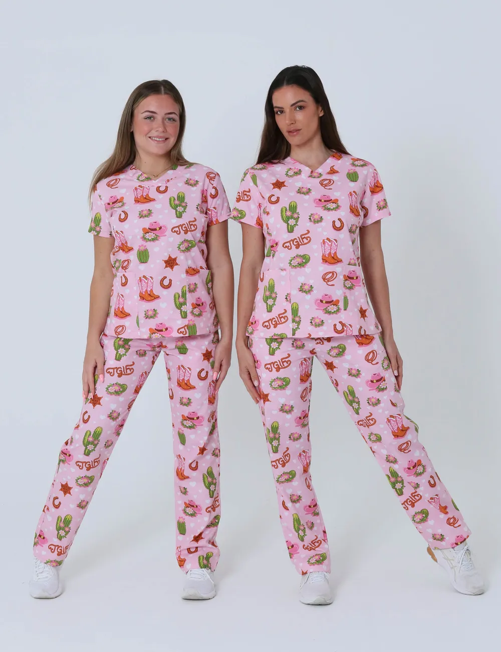 TGIF Boot Scootin' Friyay Women's Slim Fit Scrub Top - XXS - 3
