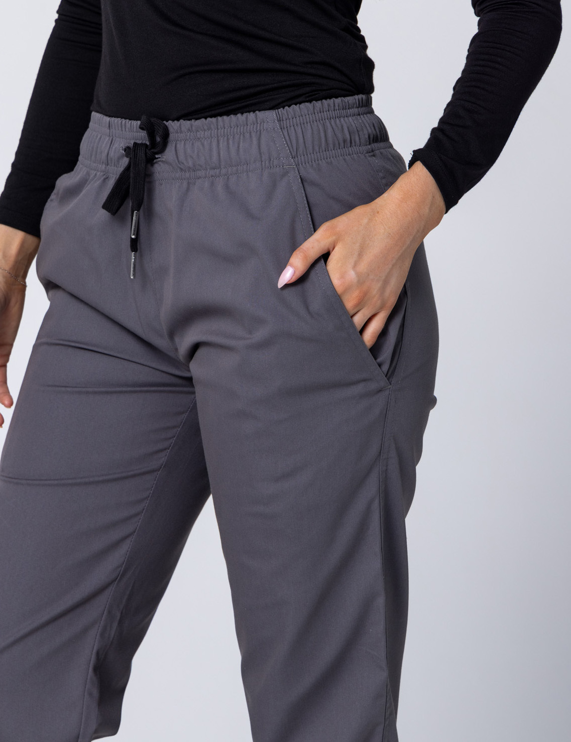 Women's Regular Cut Pants - Steel Grey - Large - 3