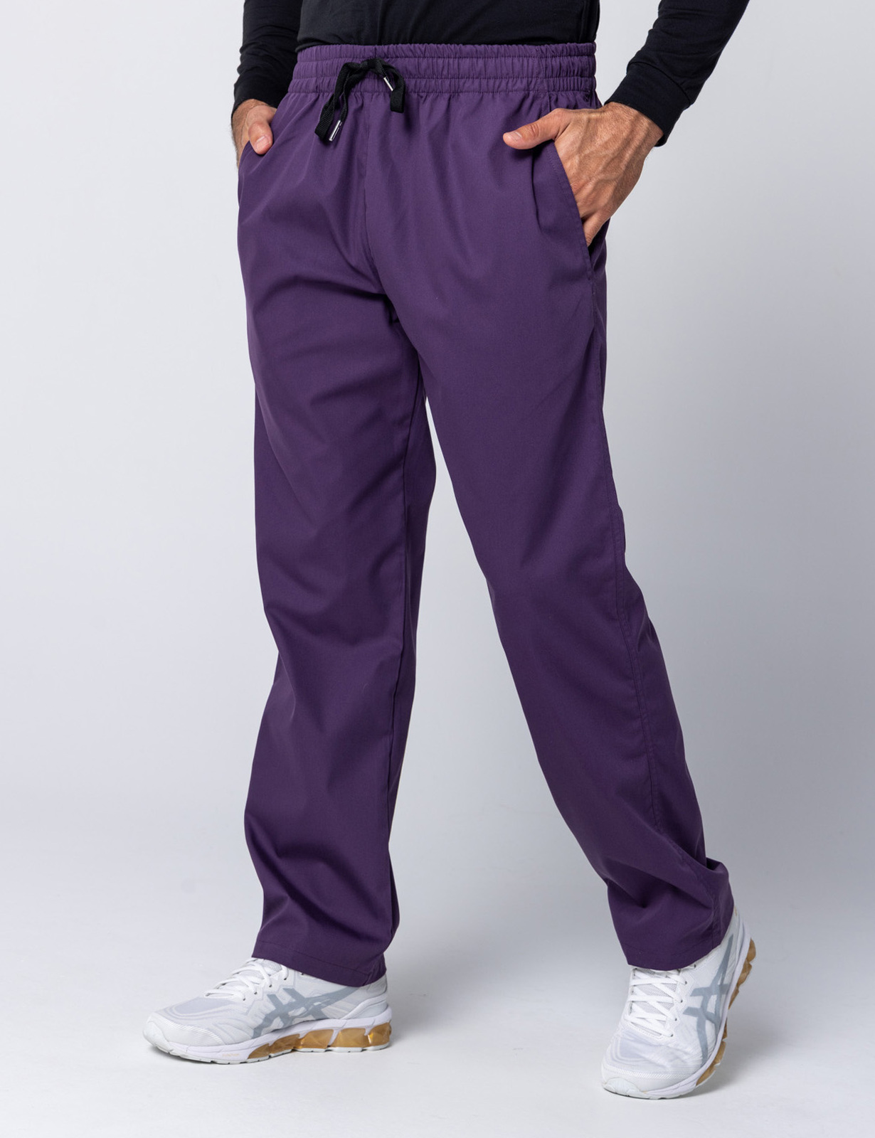 Men's Regular Cut Pants - Aubergine - X Small - 3