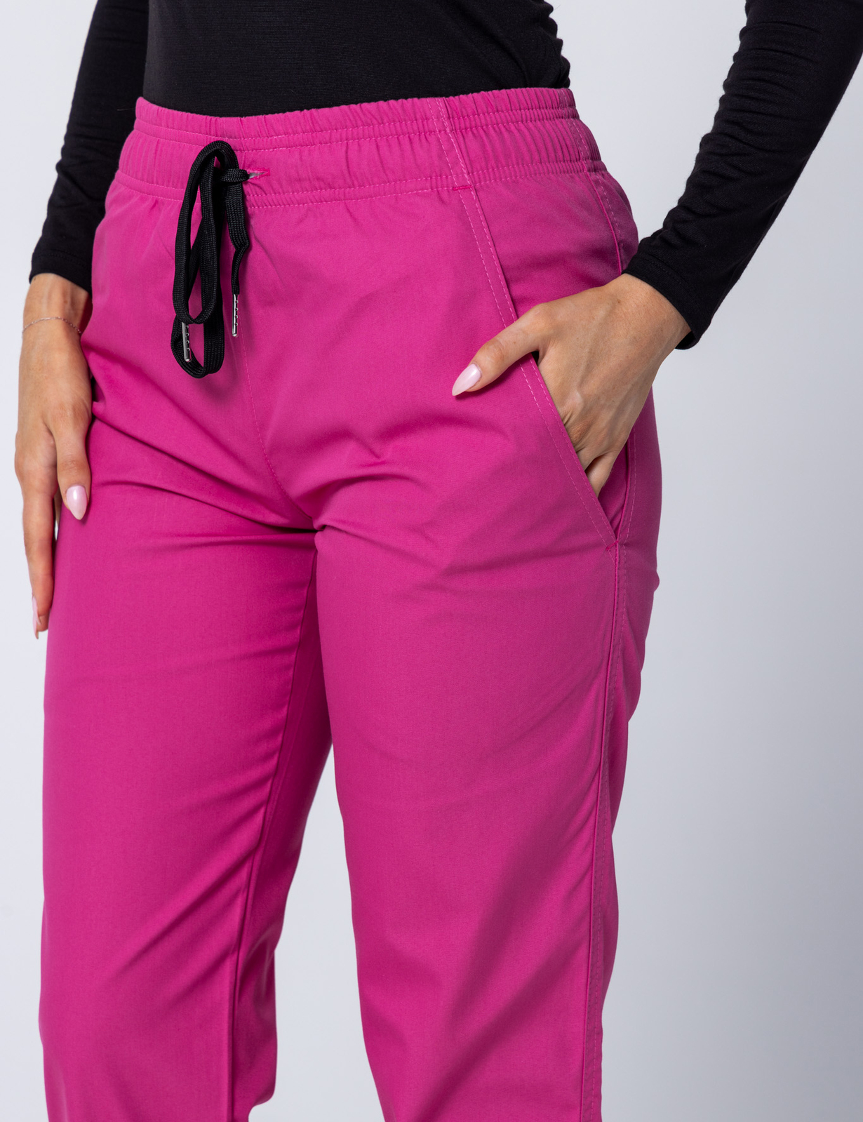 Women's Regular Cut Pants - Pink - Large - 3