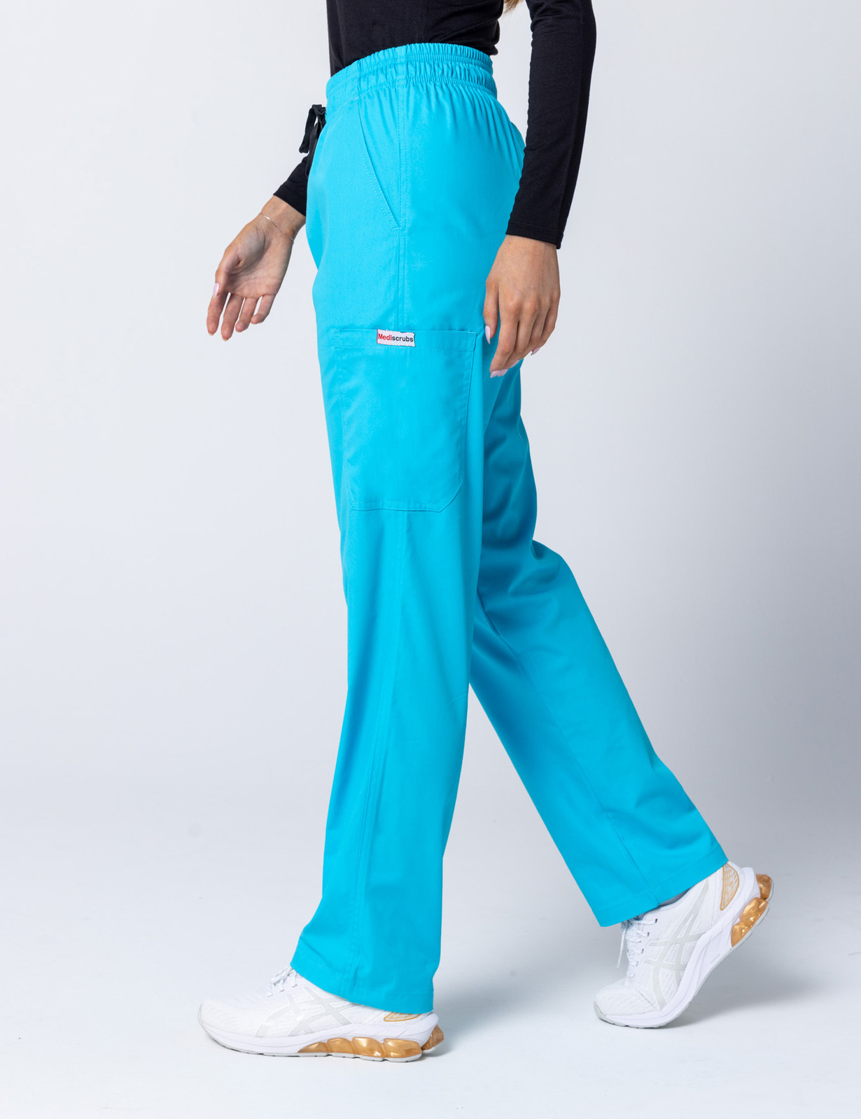 Women's Cargo Performance Pants - Aqua - 3X Large - 3