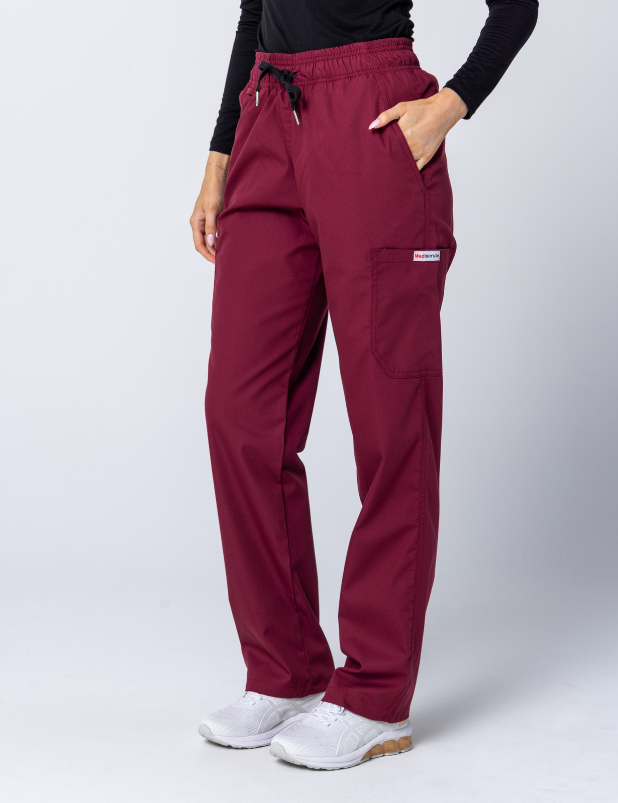 Women's Cargo Performance Pants - Burgundy - 4X large - 3