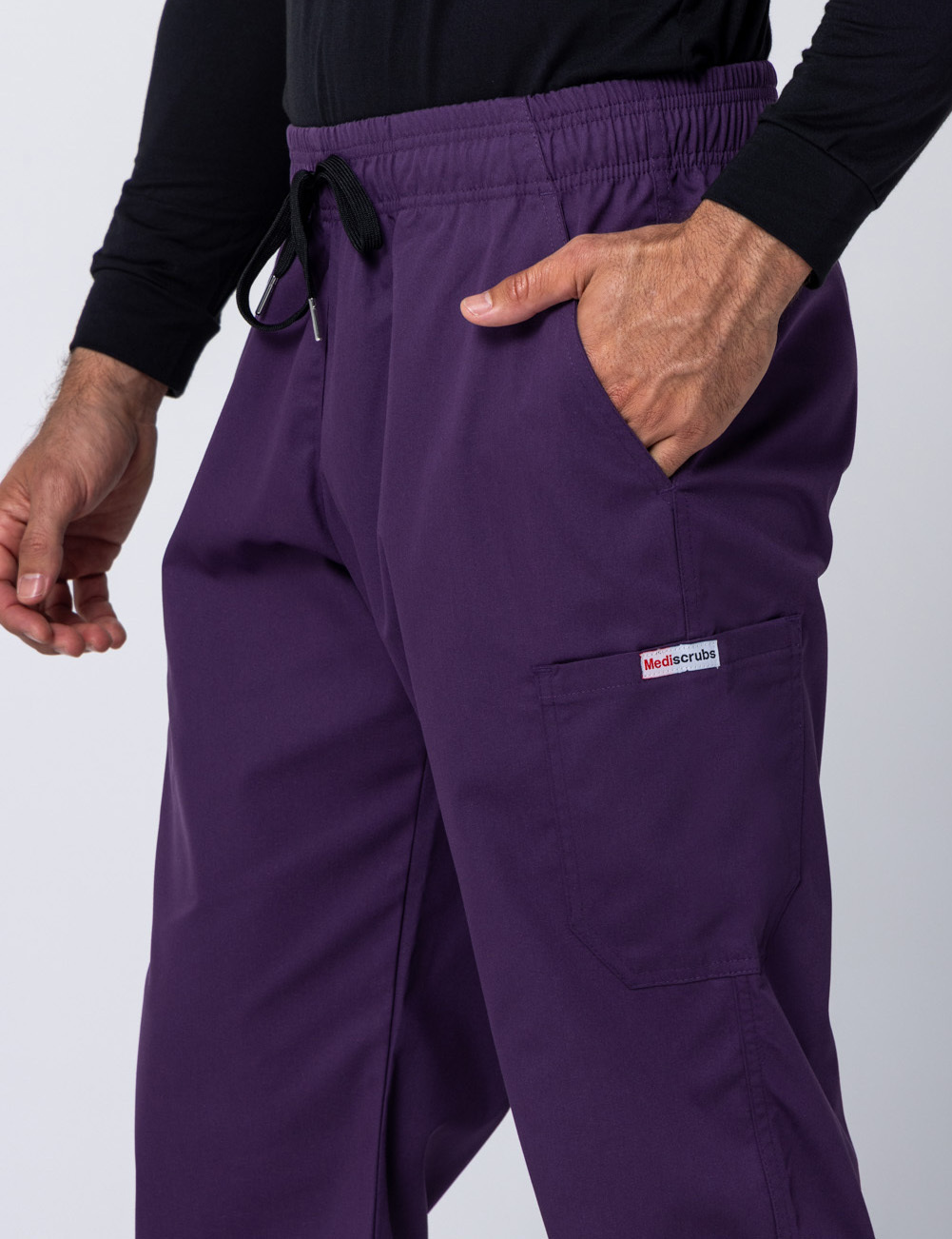 Men's Cargo Performance Pants - Aubergine - X Small - 3