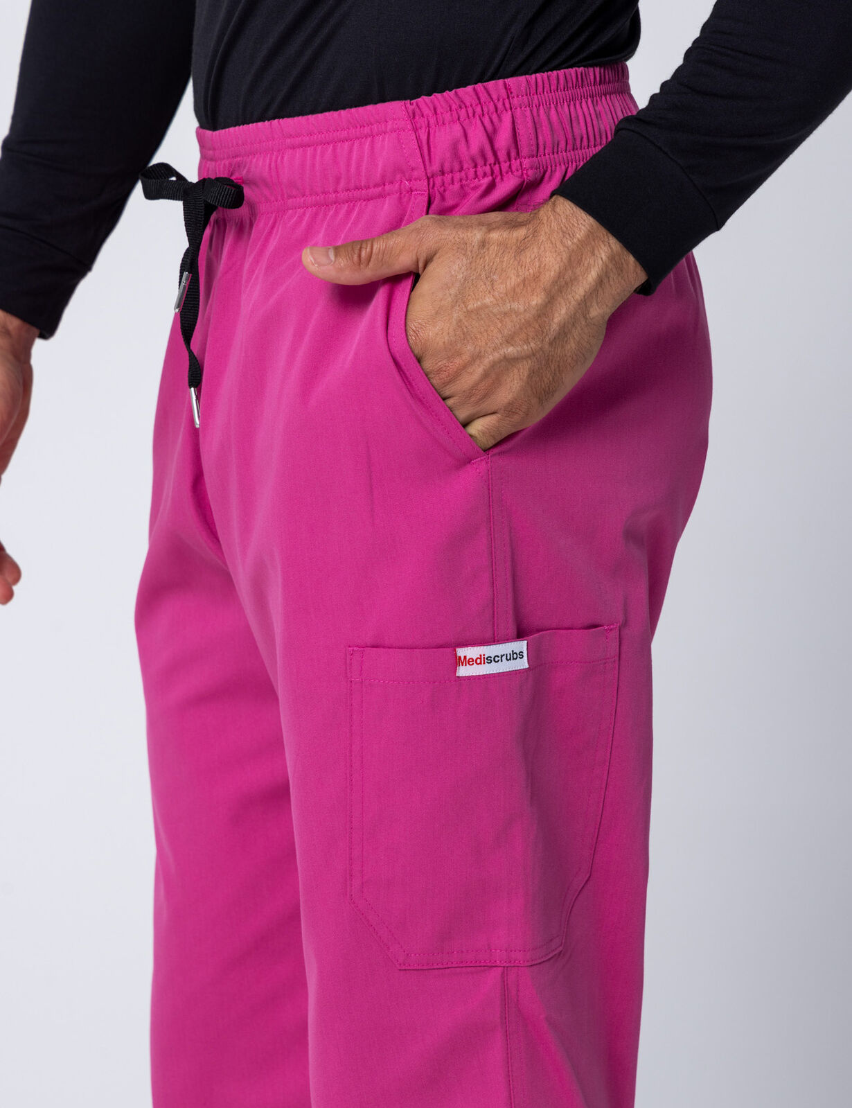 Men's Cargo Performance Pants - Pink - Large - 3