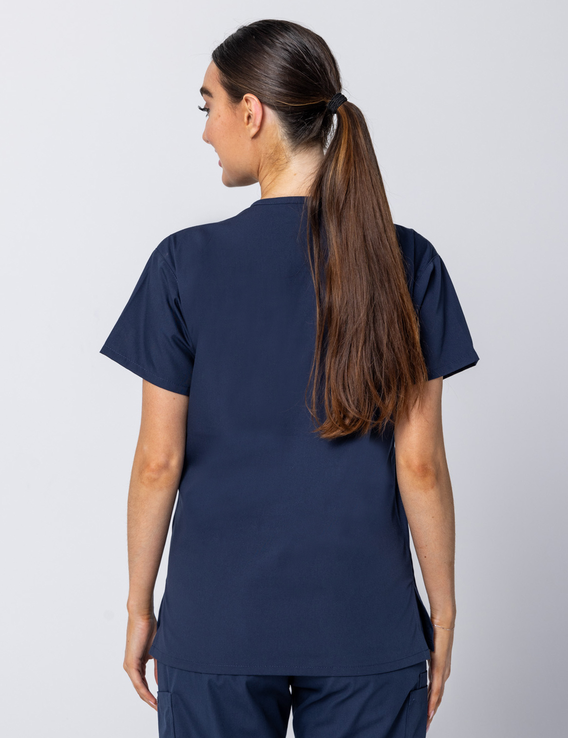 Women's 4 Pocket Scrub Top - Navy - 3X Large - 4