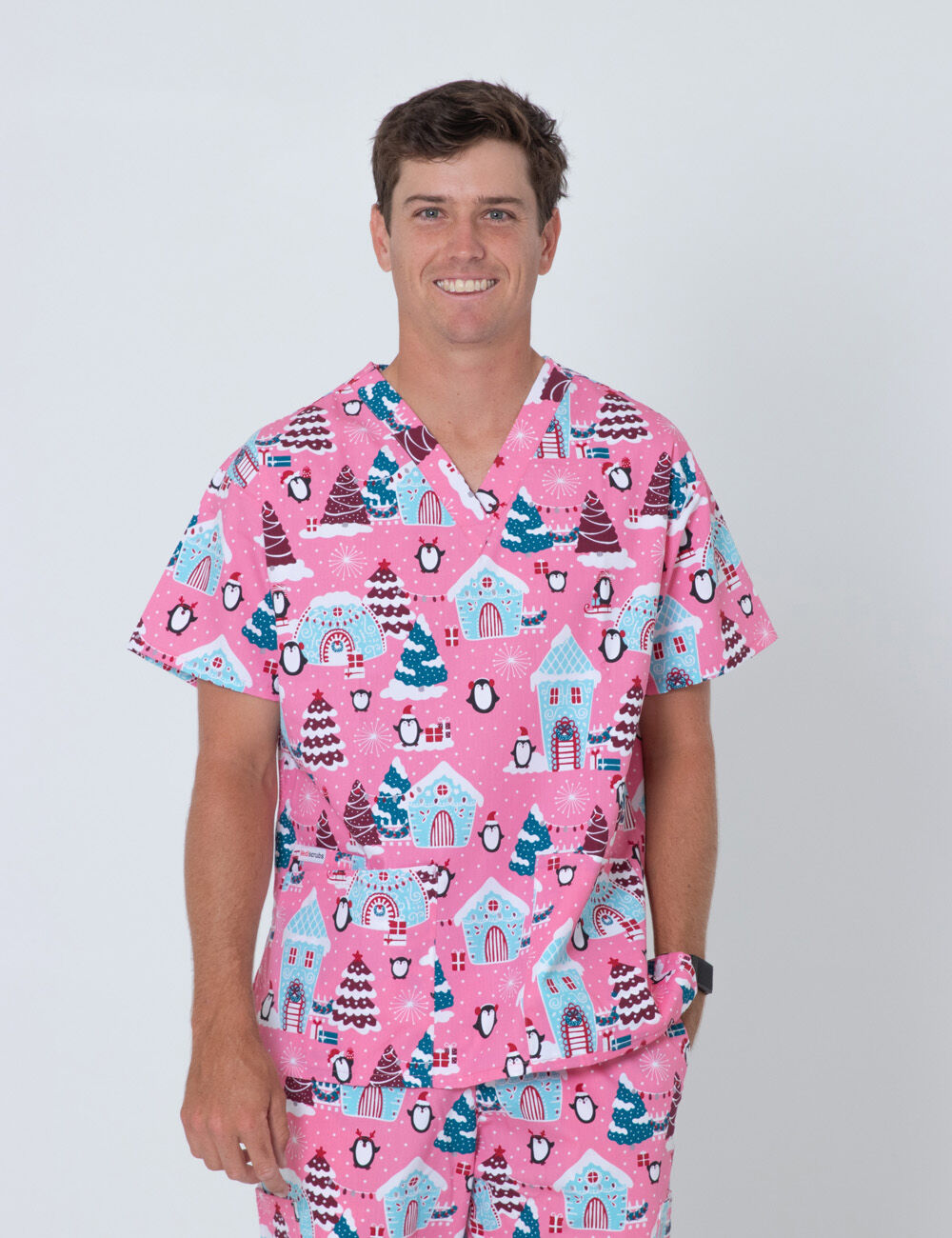 Enchanted Penguins Classic Scrub Top - M - 4