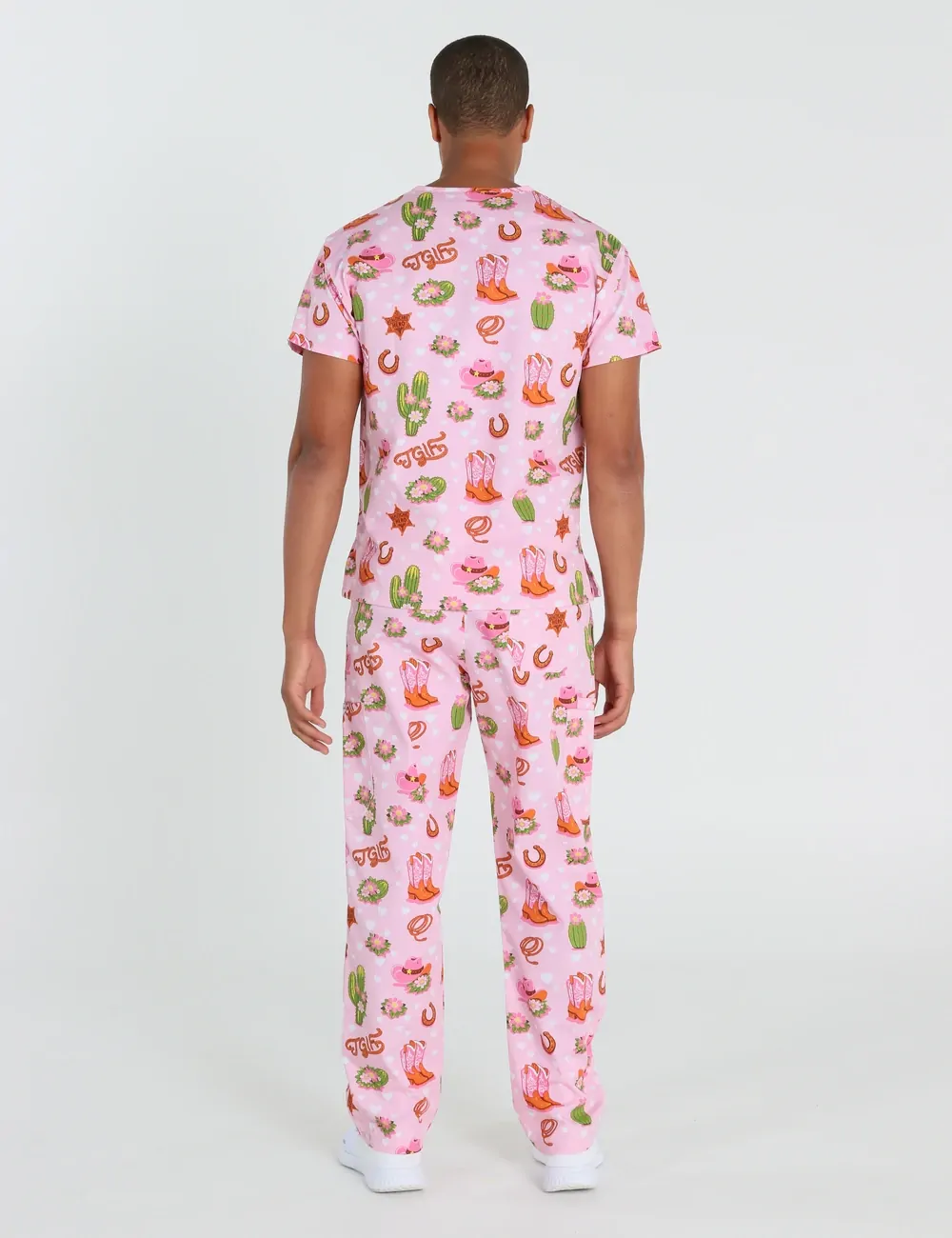 TGIF Boot Scootin' Friyay Men's Classic Scrub Top - XXS - 4