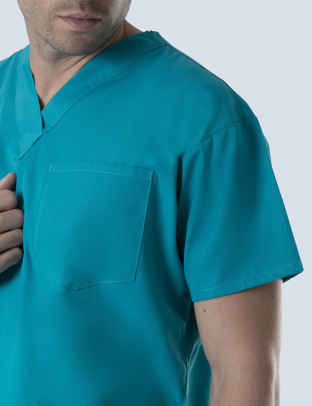 4 Pocket Scrub Top - Teal - 5X Large - 5