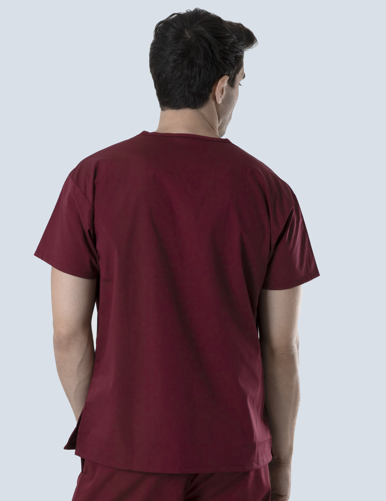 4 Pocket Scrub Top - Burgundy - 5X Large - 5