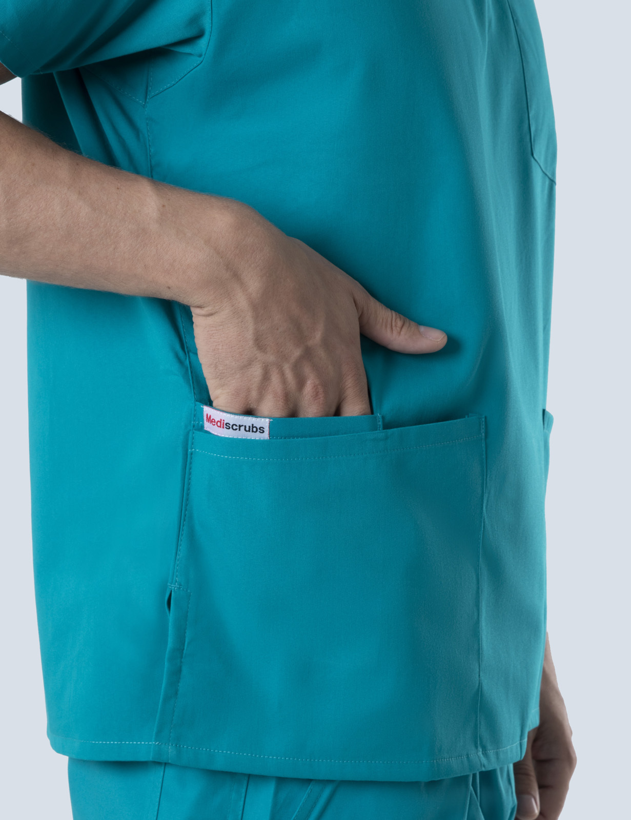 4 Pocket Scrub Top - Teal - 5X Large - 6