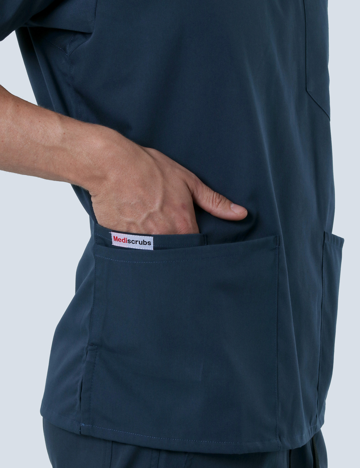 4 Pocket Scrub Top - Navy - X Small - 7
