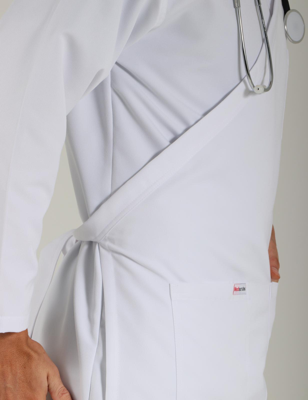 Wrap Around Lab Coat - White - XX Small - 6